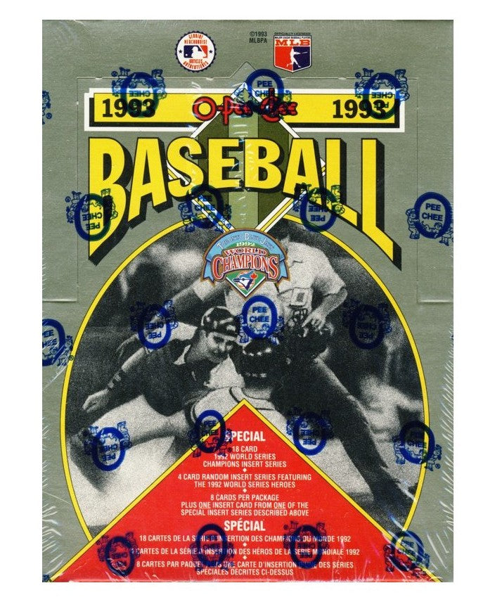 1993 OPC O-Pee-Chee MLB Baseball Box (Sealed) Rare!