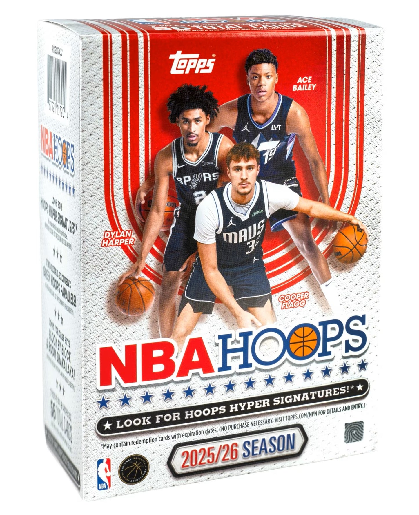 2025/26 Topps NBA Hoops NBA Basketball Card Blaster Box (7 Packs)
