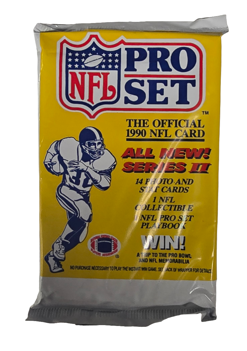 1990 NFL Pro Set Series Two Football Cards Wax Pack Possible Emmitt Smith Rookie