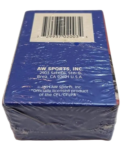 1991 All World CFL Canadian Football Card Complete Set (110 Cards) Sealed