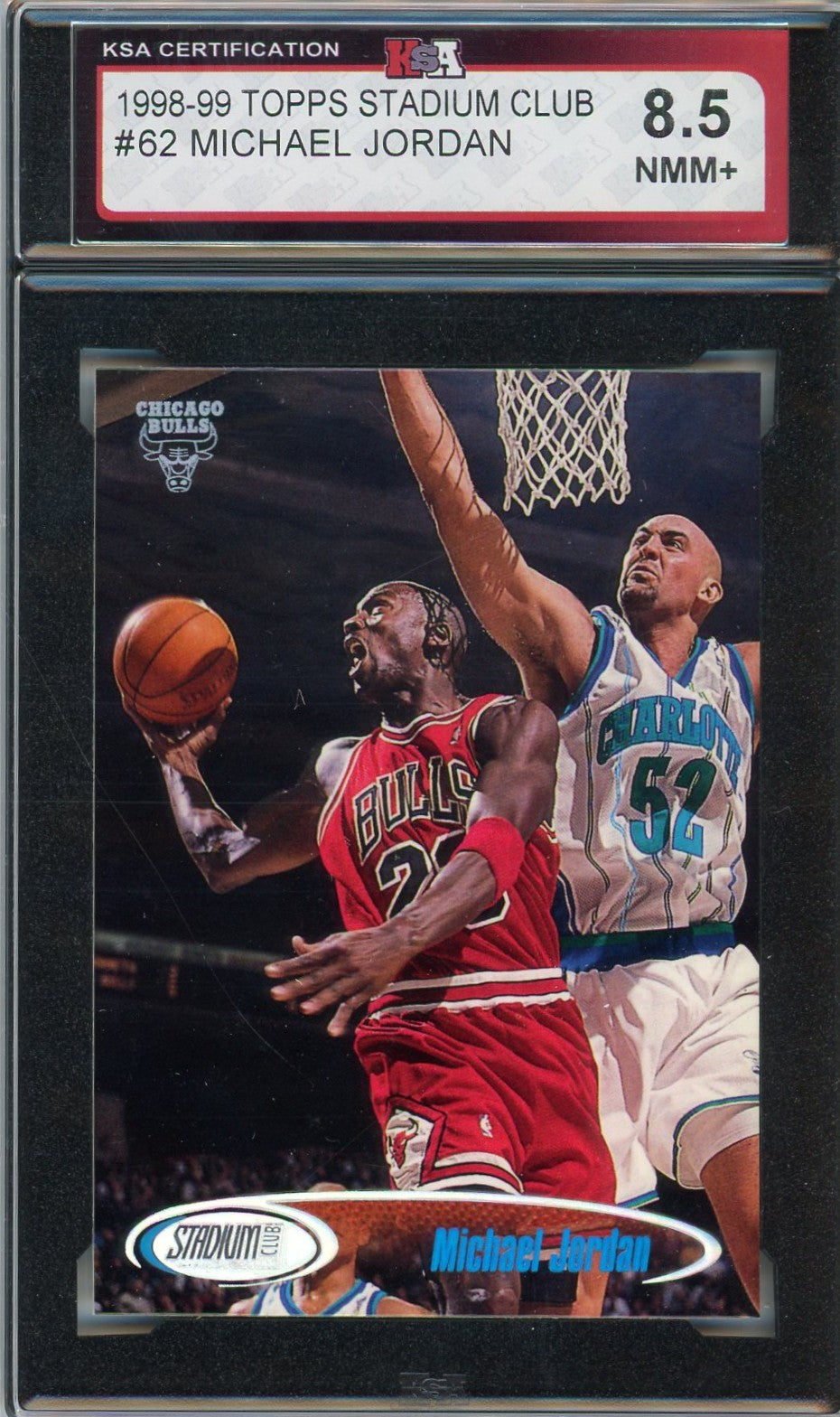 1998/99 Topps Stadium Club Michael Jordan #62 Graded Card KSA 8.5