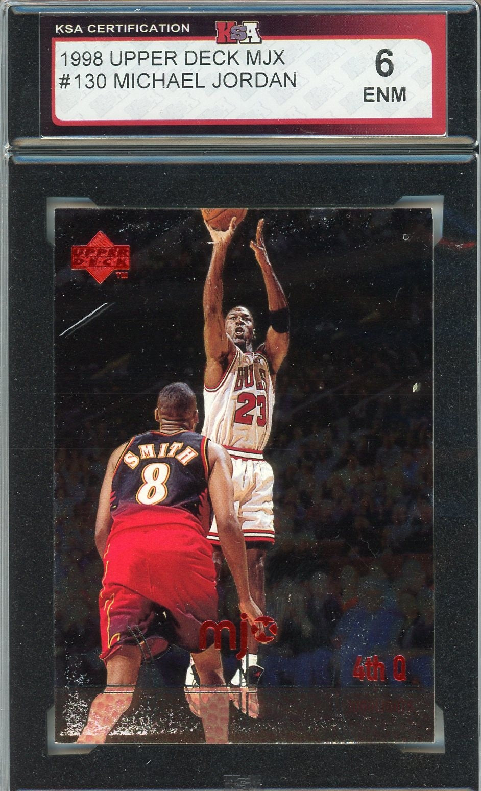 1998 Upper Deck MJX Michael Jordan #130 Graded Card KSA 6