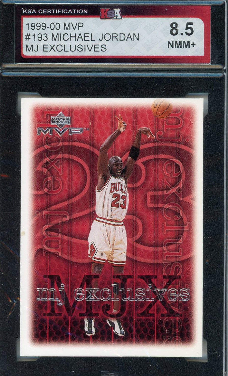 1999/00 UD MVP MJX Michael Jordan Graded Card #193 KSA 8.5
