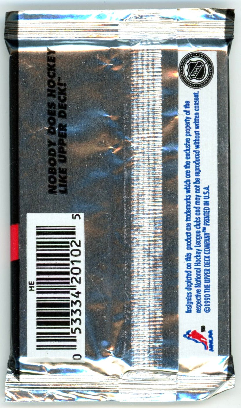1990/91 Upper Deck High Series Hockey Card Wax Pack (12 Cards)