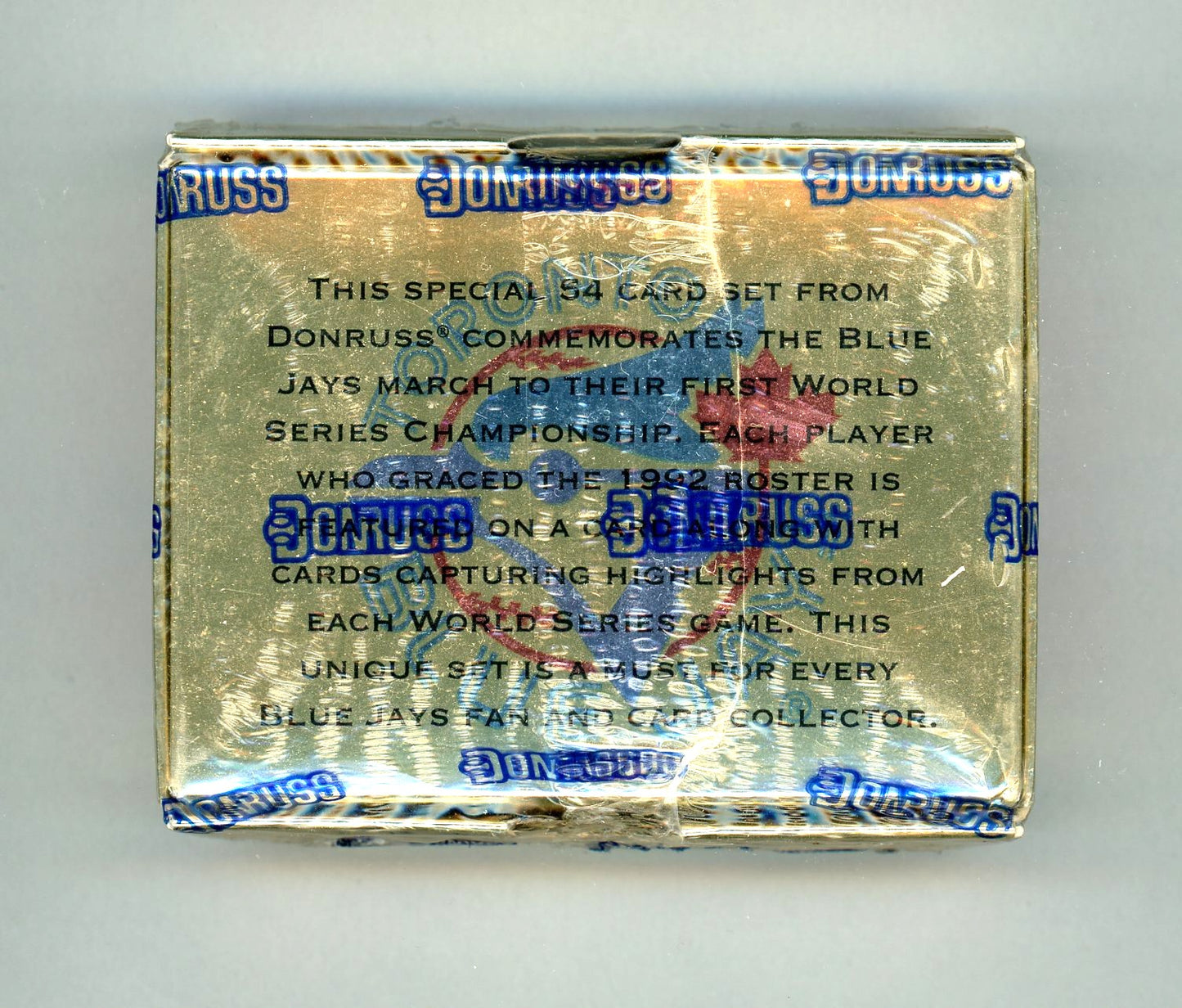 1992 Leaf Donruss Toronto Blue Jays Championship Season Commemorative Set (54 Cards) Sealed