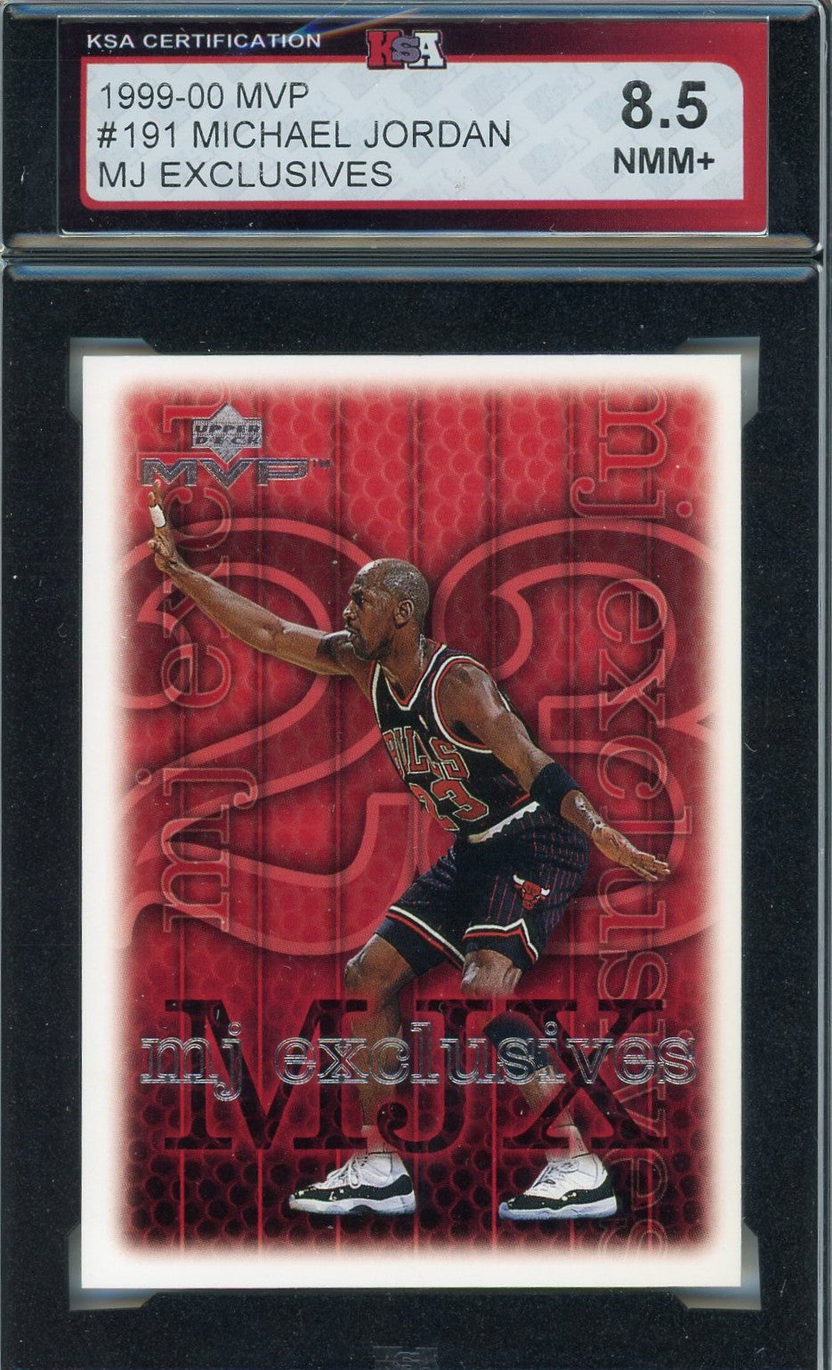 1999/00 UD MVP MJX Michael Jordan Graded Card #191 KSA 8.5