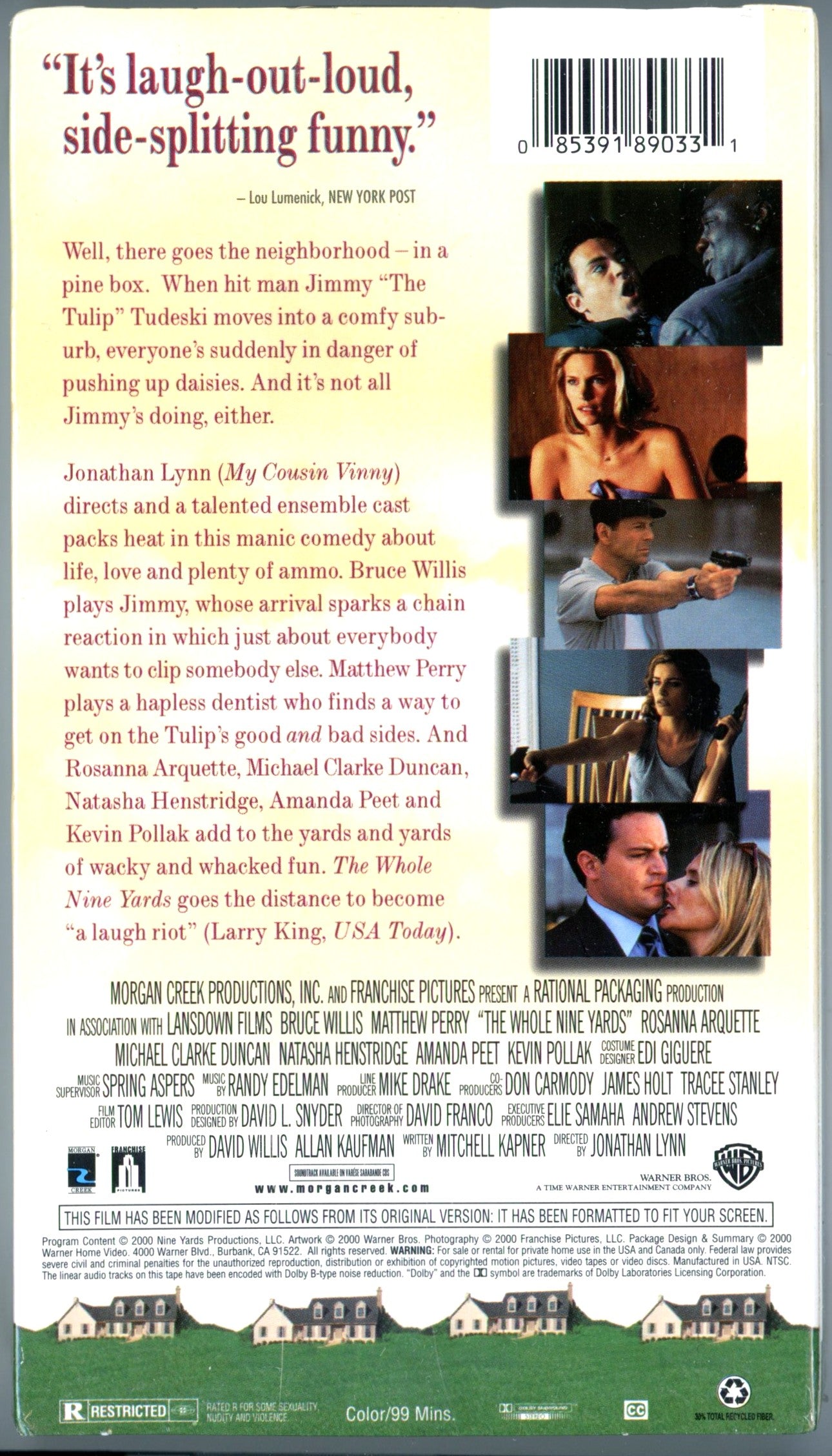 The Whole Nine Yards (2000) Bruce Willis Matthew Perry Vintage VHS Tape Sealed