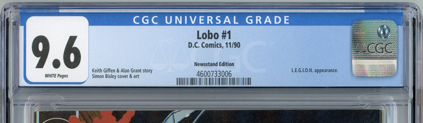 1990 D.C. Comics Lobo #1 Graded Comic Book CGC 9.6