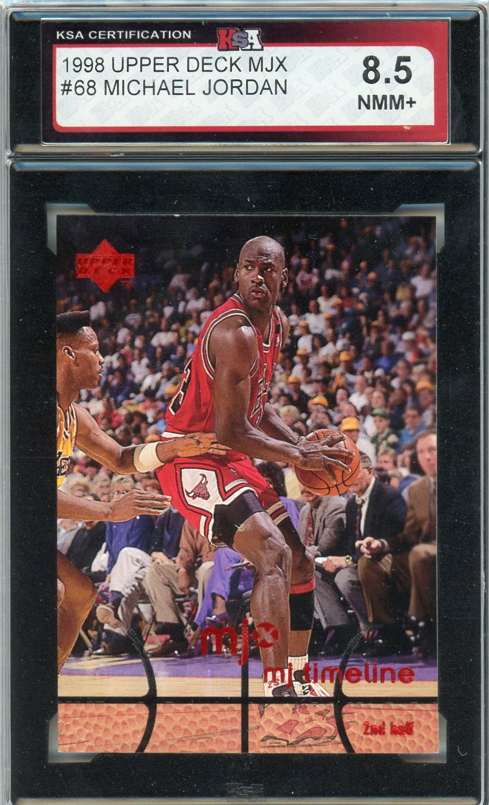 1998 Upper Deck MJX Michael Jordan Graded Card #68 KSA 8.5