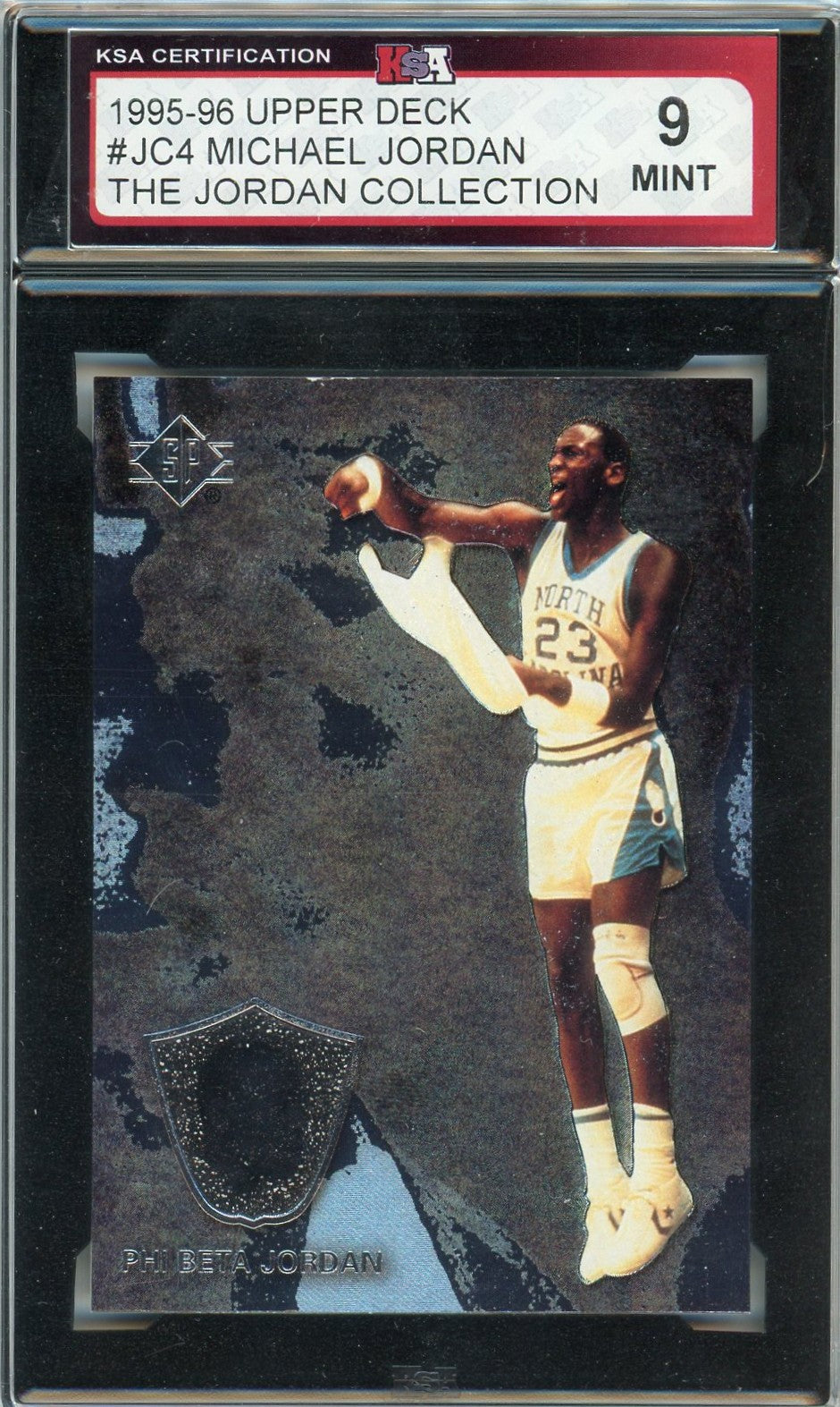 1995/96 Upper Deck Michael Jordan The Jordan Collection Graded Card #JC4 KSA 9