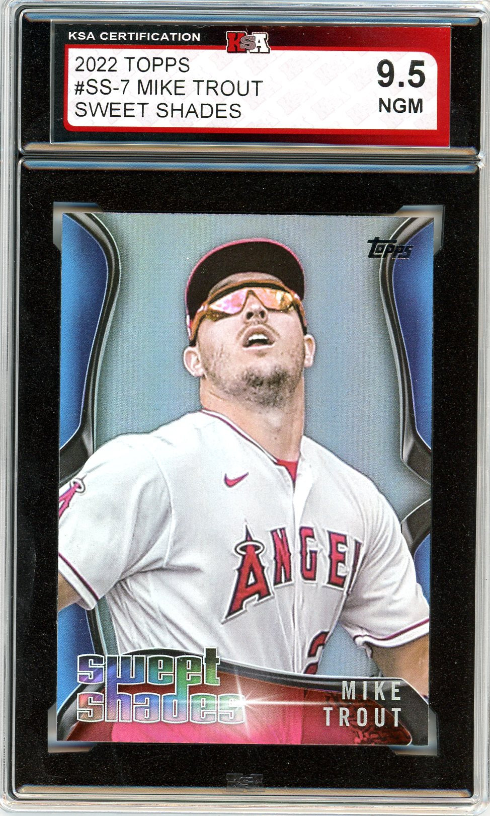 2022 Topps Mike Trout Sweet Shades Graded Card #SS-7 KSA 9.5