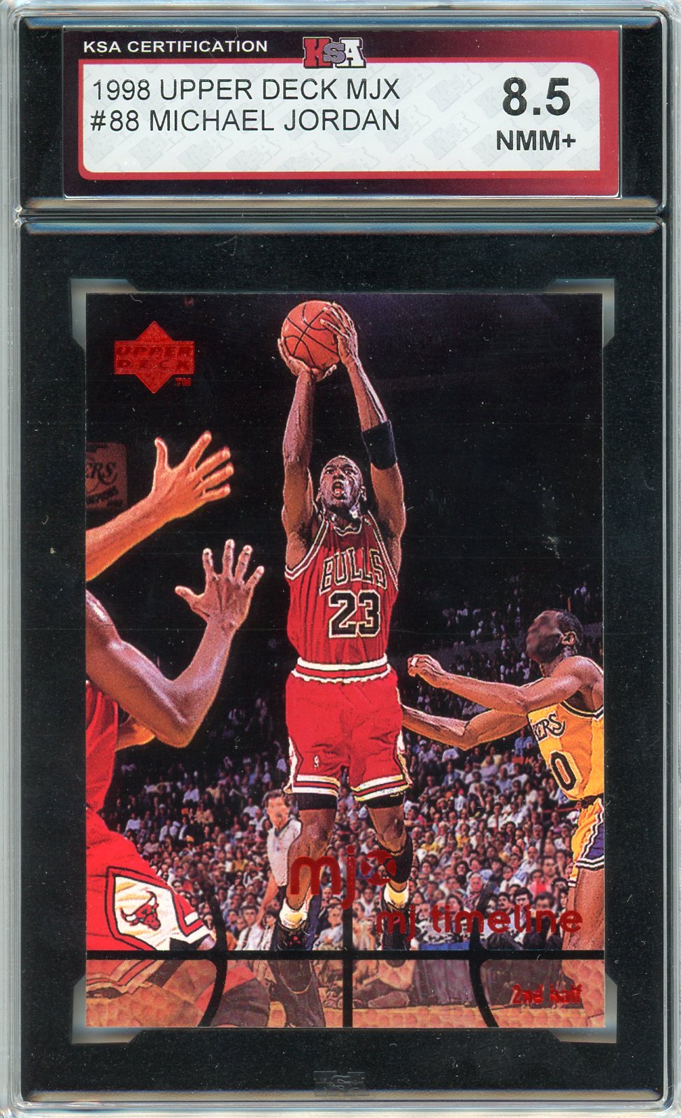1998 Upper Deck MJX Michael Jordan Graded Card #88 KSA 8.5