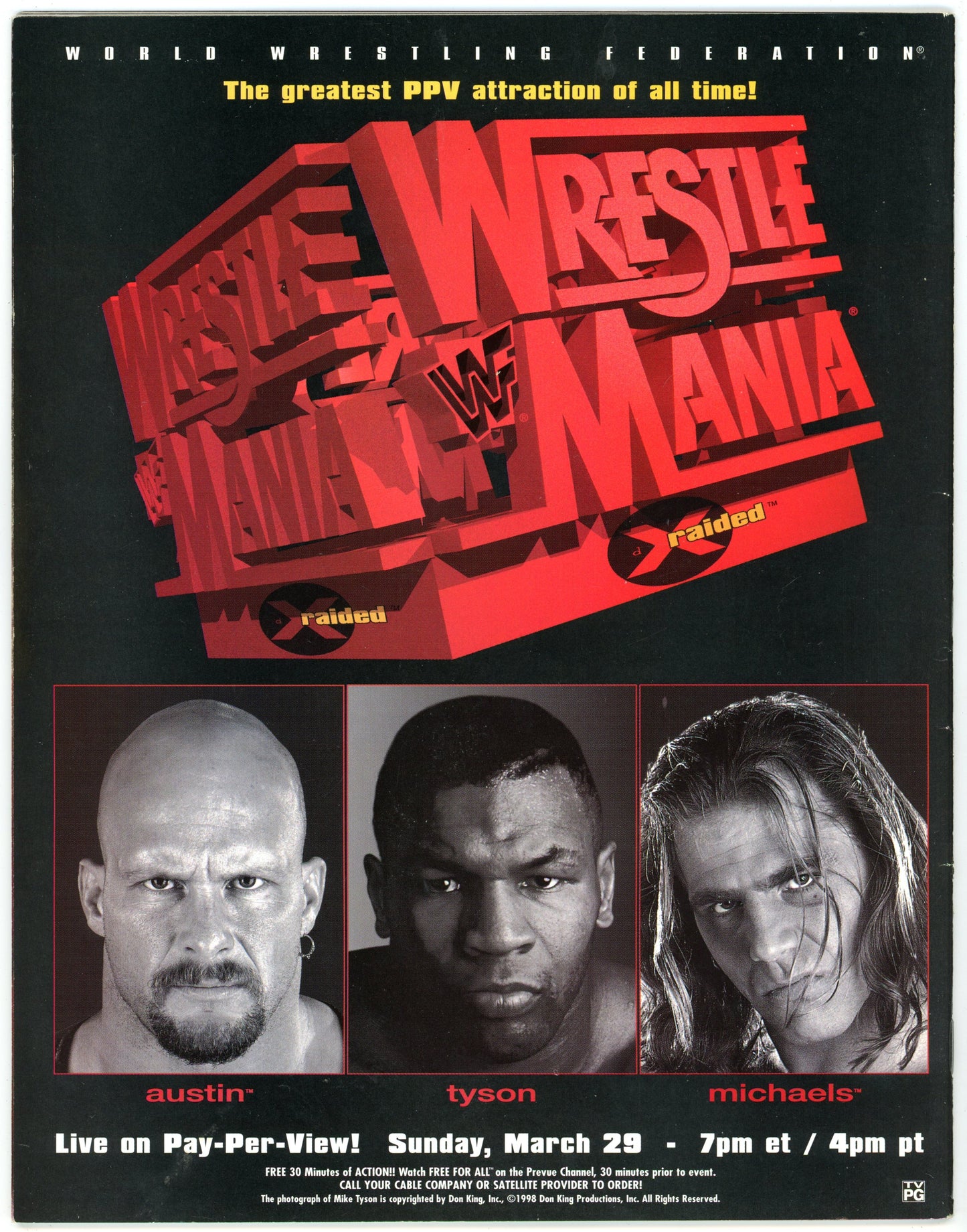 WWE Raw Vintage Wrestling Magazine (March 1998) The Legion Cover