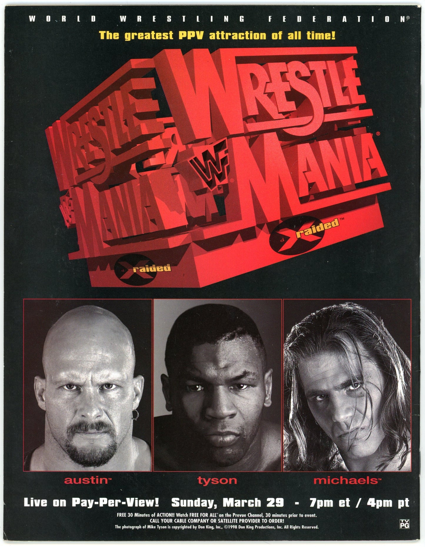 WWE Raw Vintage Wrestling Magazine (March 1998) The Legion of Doom Cover