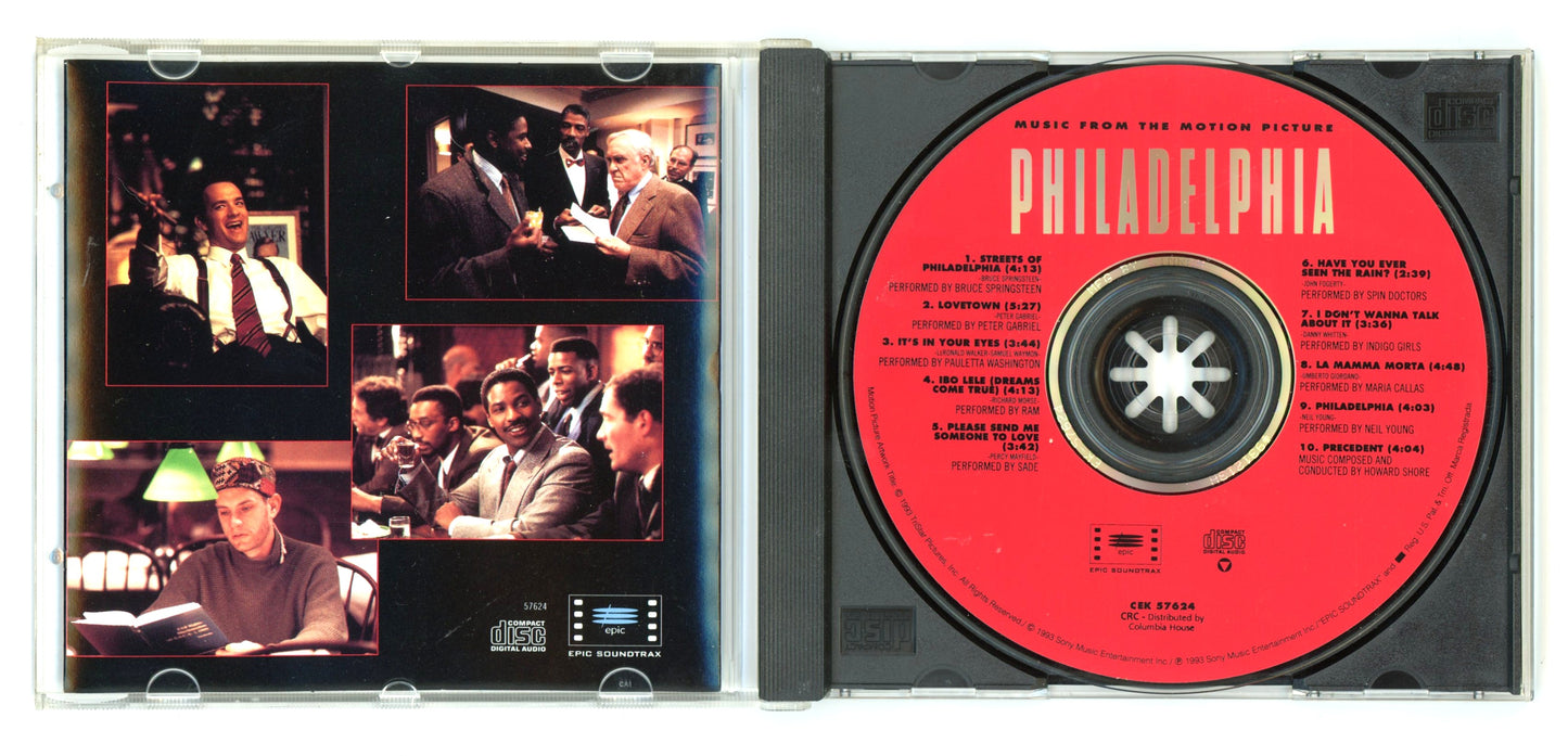 Philadelphia (1993) Motion Picture Soundtrack Vintage CD