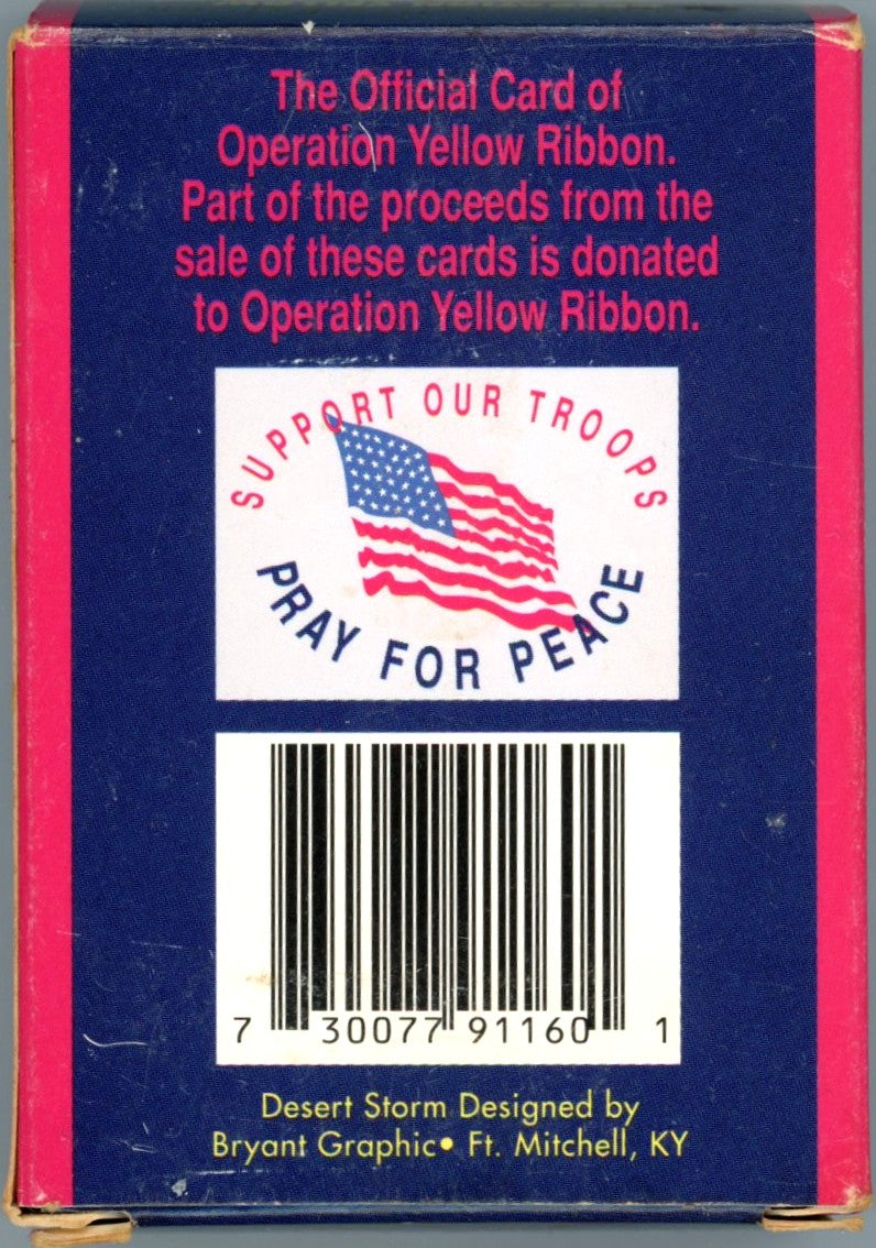 1991 Operation Yellow Ribbon Desert Storm Commemorative Edition Complete Trading Card Set (60 Cards) Opened