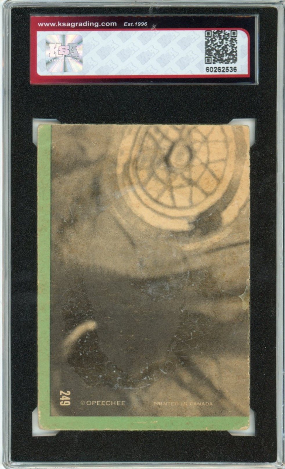 1970/71 OPC O-Pee-Chee Bobby Orr Graded Autograph Card #249 KSA Authenticated AUTO 7