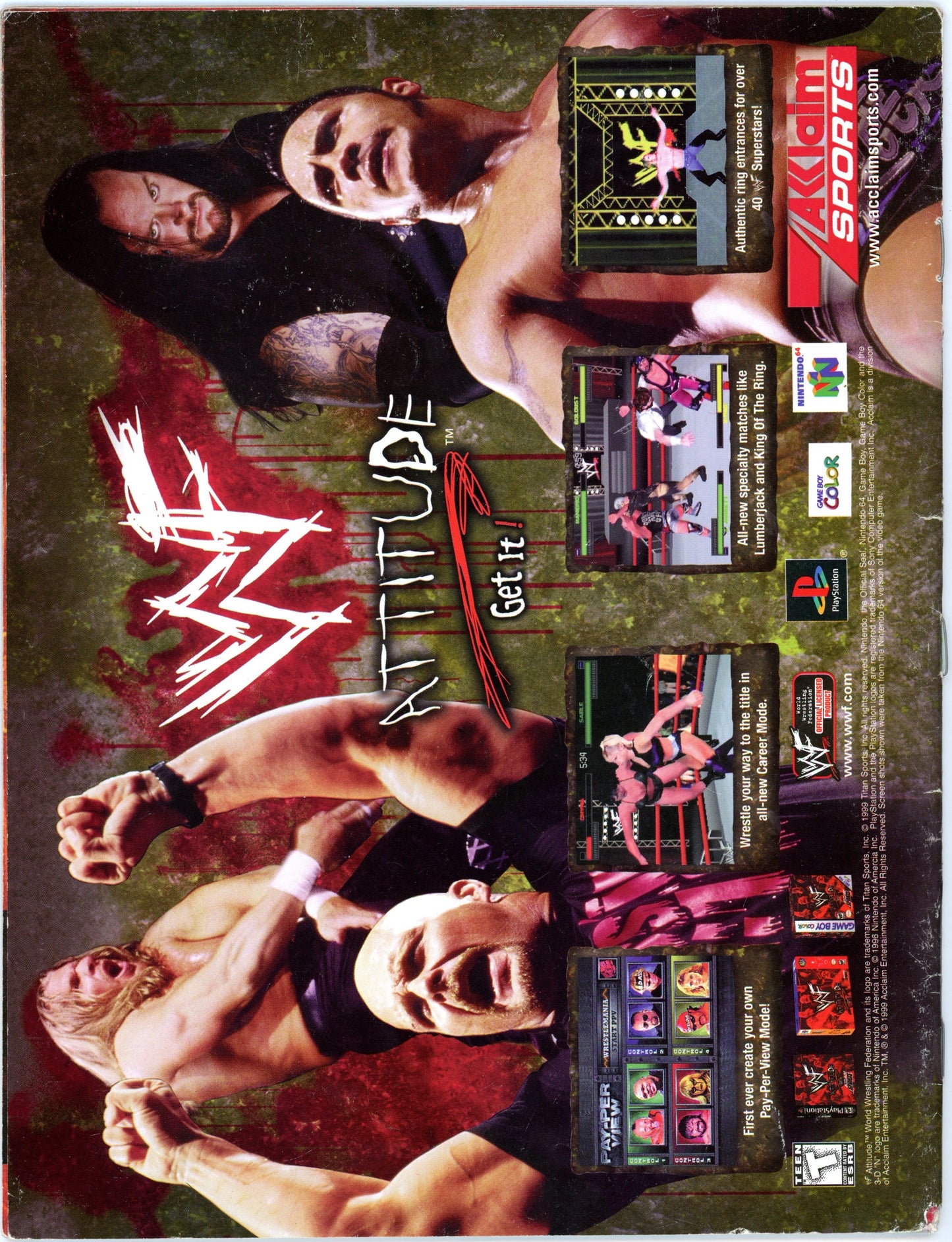 WWF WWE Raw Vintage Wrestling Magazine (September 1999) D-Generation X Cover