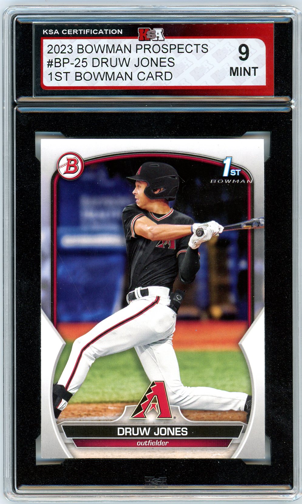 2023 Bowman Prospects Druw Jones Graded Card #BP-25 KSA 9