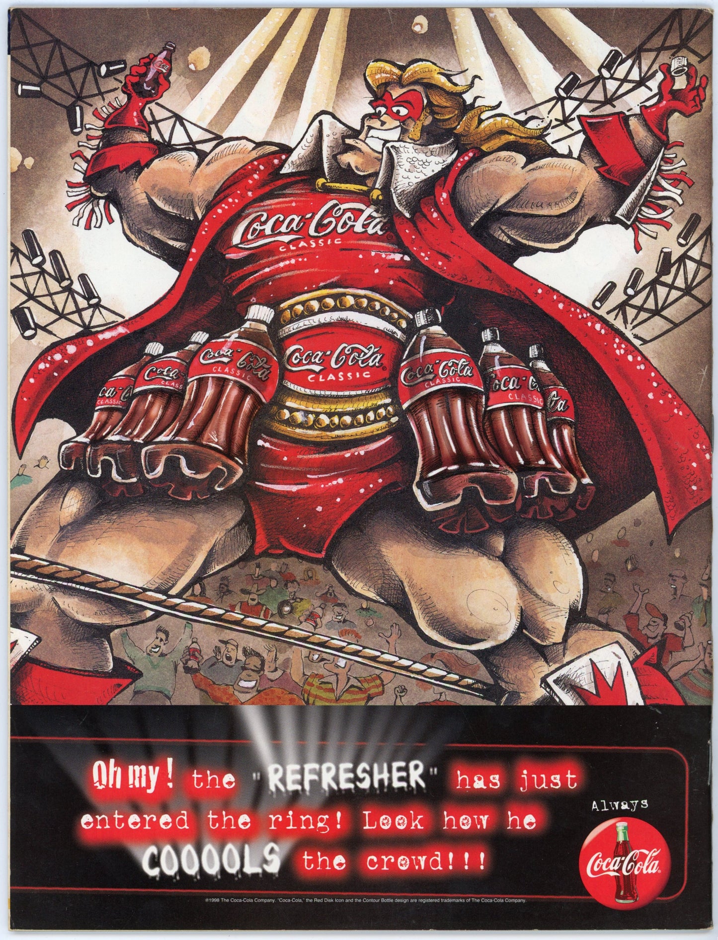 WWF WWE Vintage Wrestling Magazine (August 1998) Sable Cover