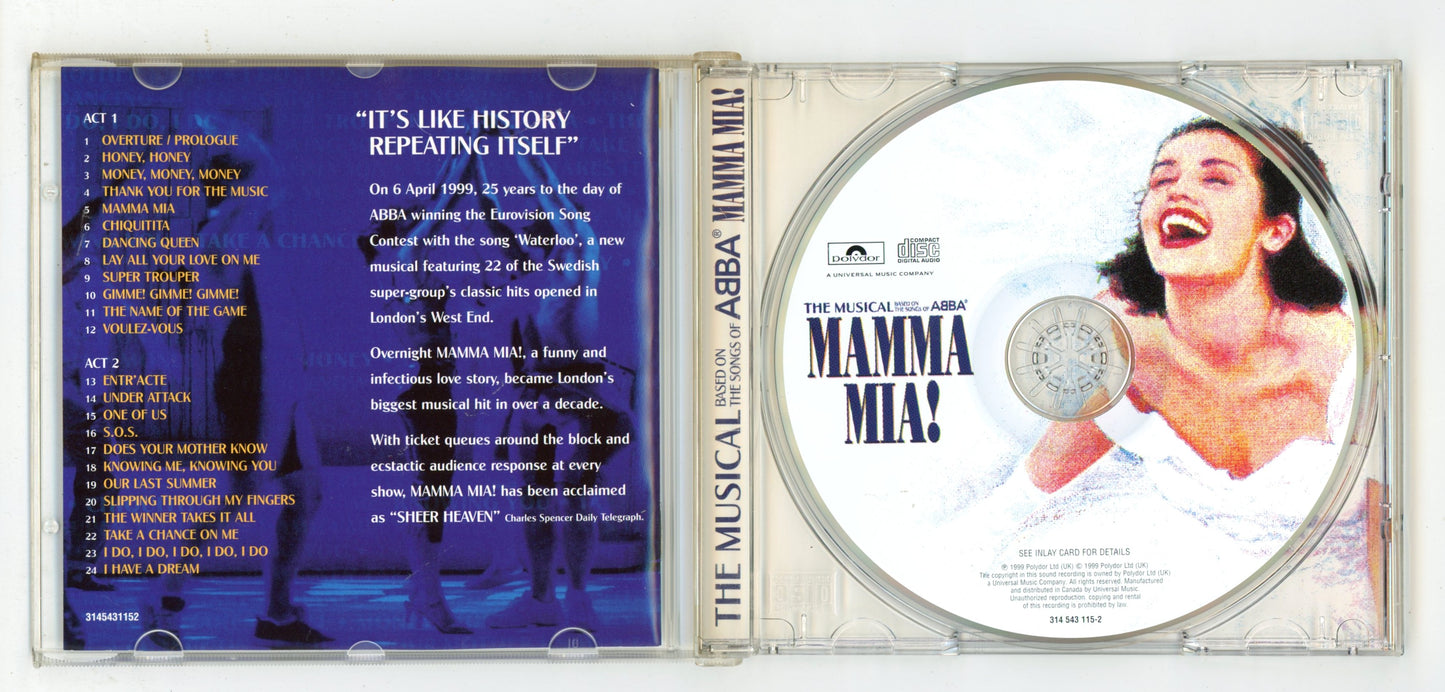 Mamma Mia! (1999) West End Musical Soundtrack Vintage CD