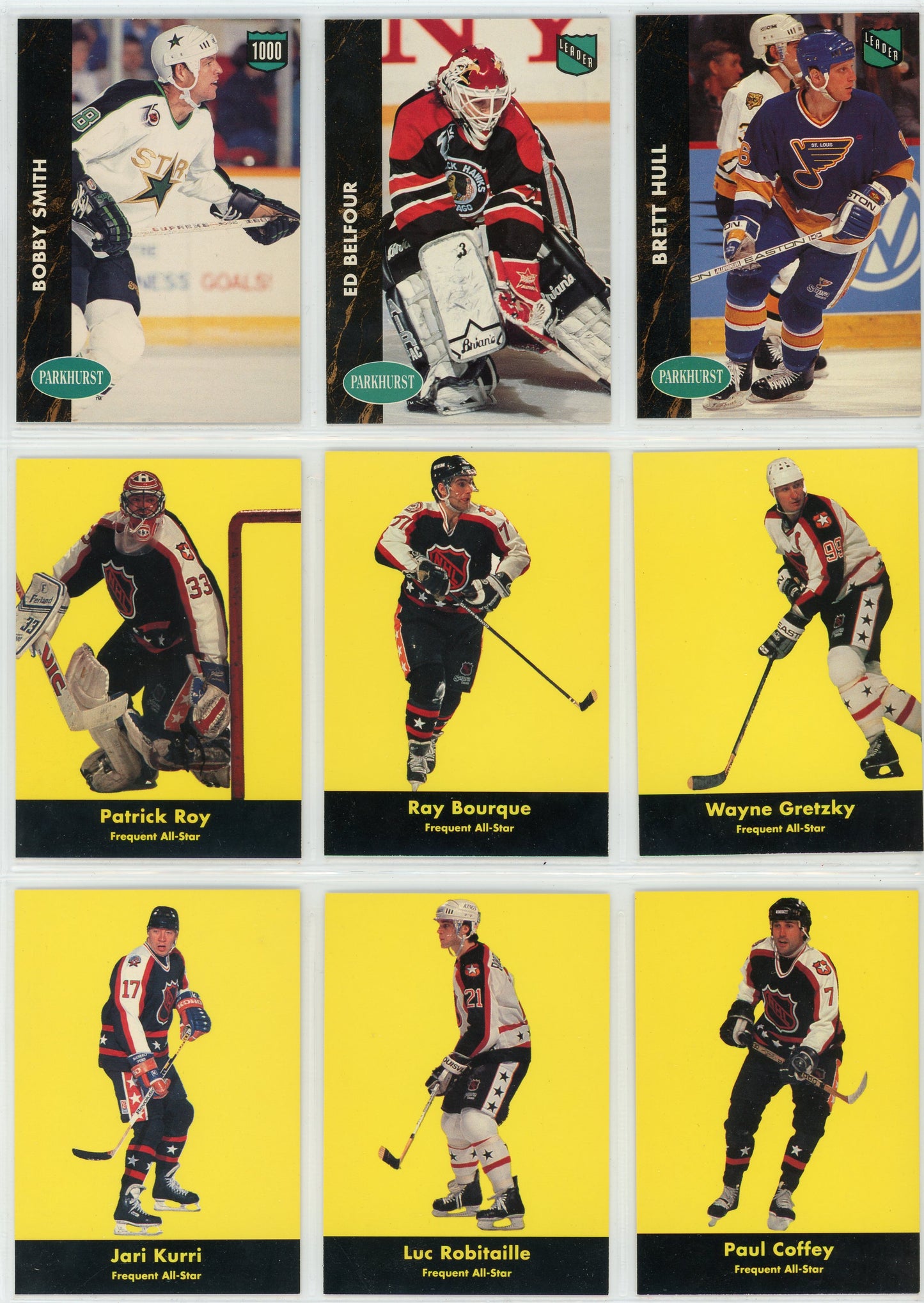 1991/92 Parkhurst NHL Hockey Series 1 Set (225 Cards)