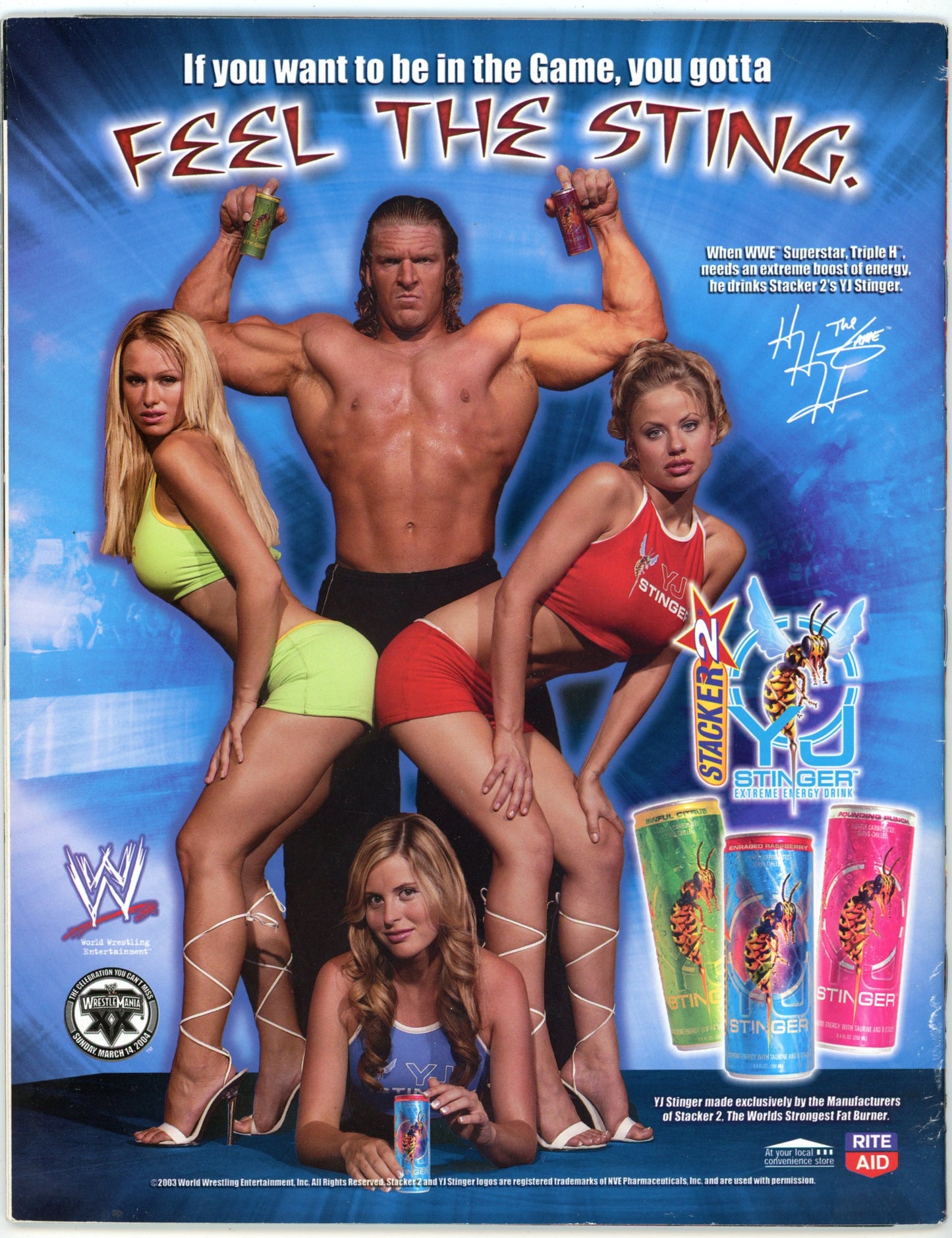 WWE Raw Vintage Wrestling Magazine (Holiday 2003) Kane Cover