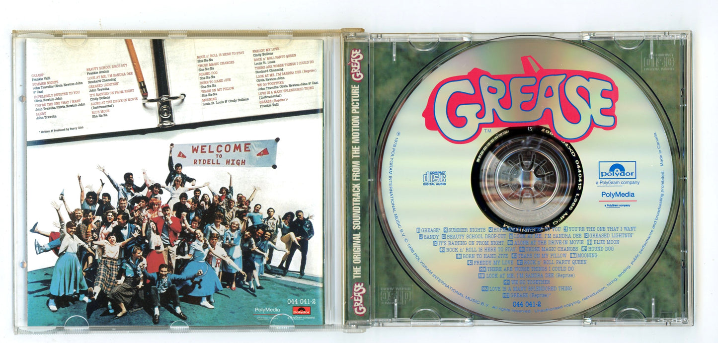 Grease (1978) Motion Picture Soundtrack Vintage CD 1998 Edition