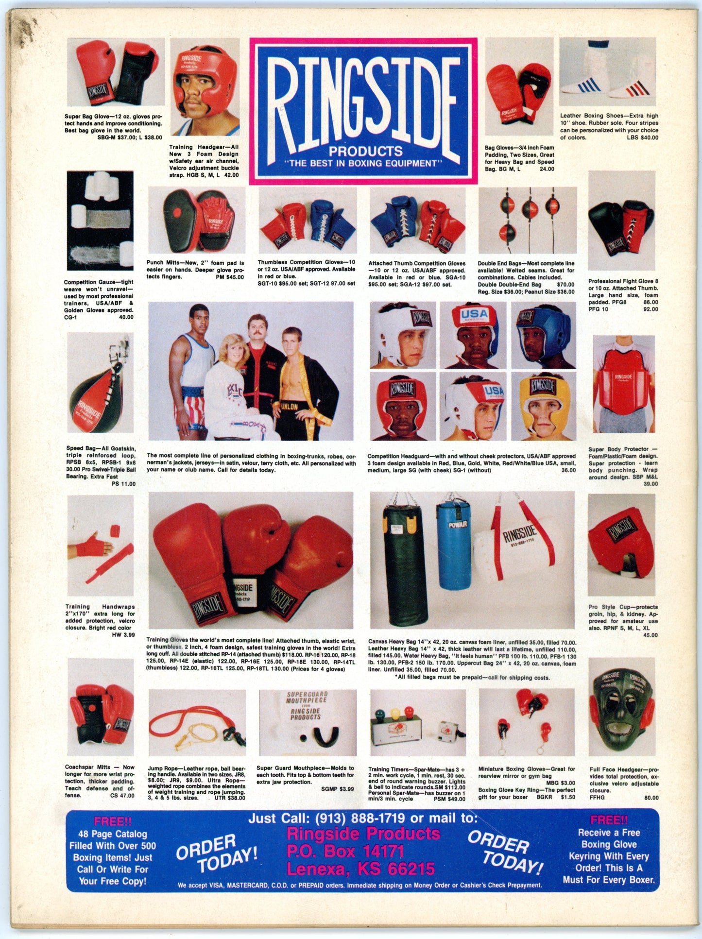 The Ring Vintage Boxing Magazine (February 1988) John Tate World Champion Cover