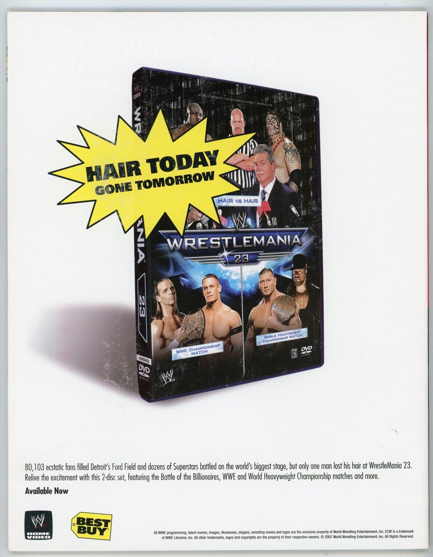 WWE The Complete History of Champions Vintage Wrestling Magazine (2007) Special Issue