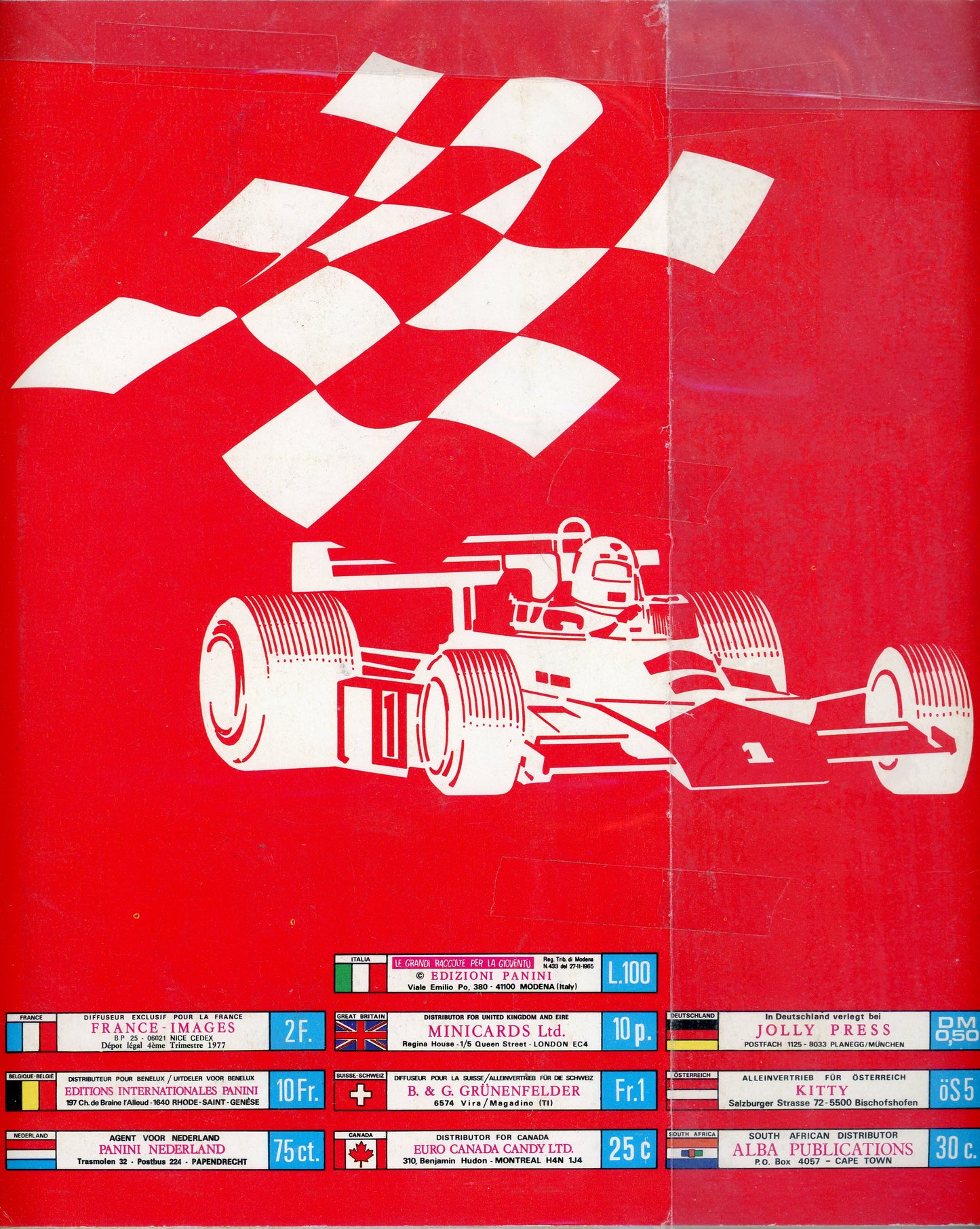 1977 Panini Figurine Super Auto Sticker Album Complete, Extremely Rare