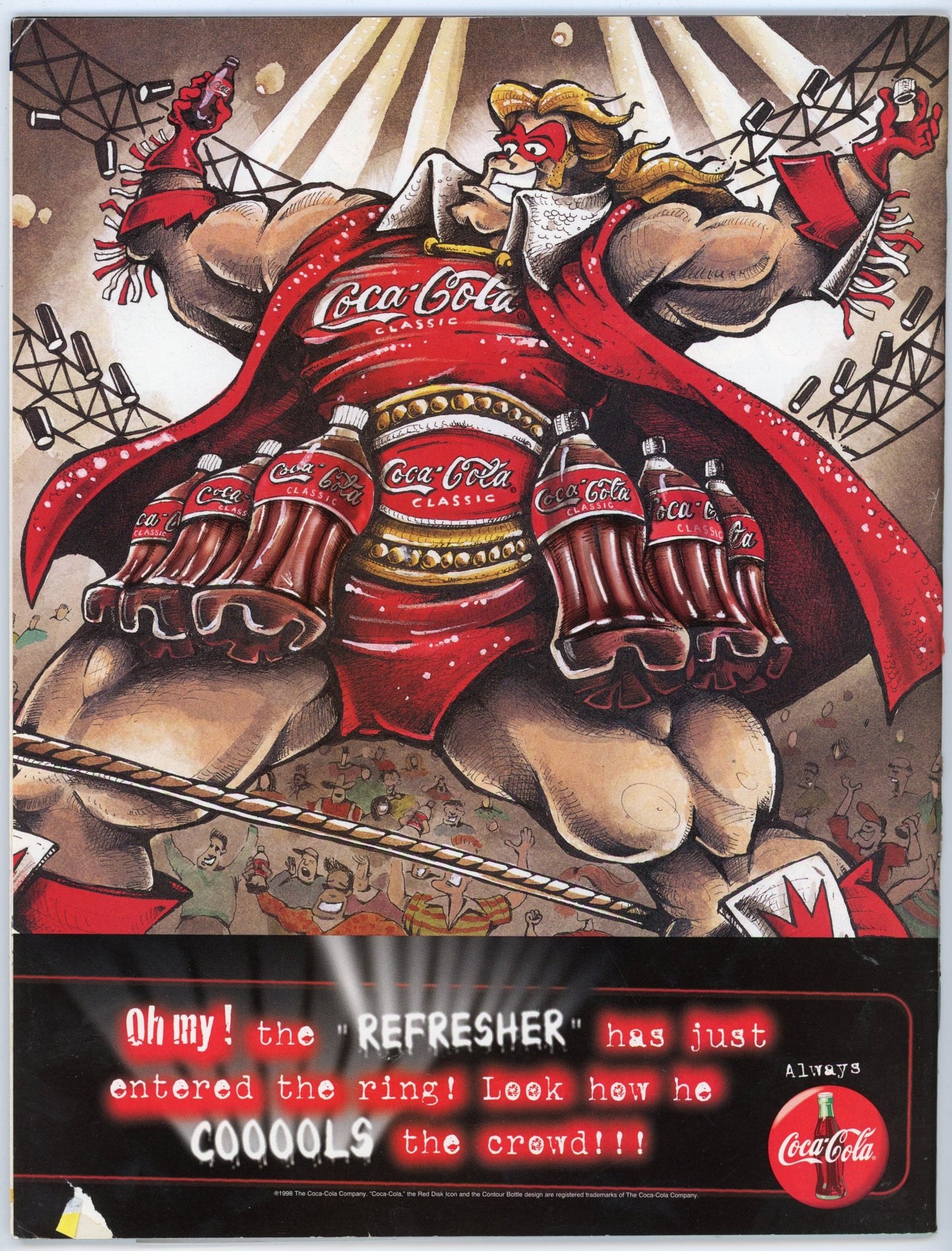 WWF WWE Vintage Wrestling Magazine (August 1998) Sable / Marc Mero Cover