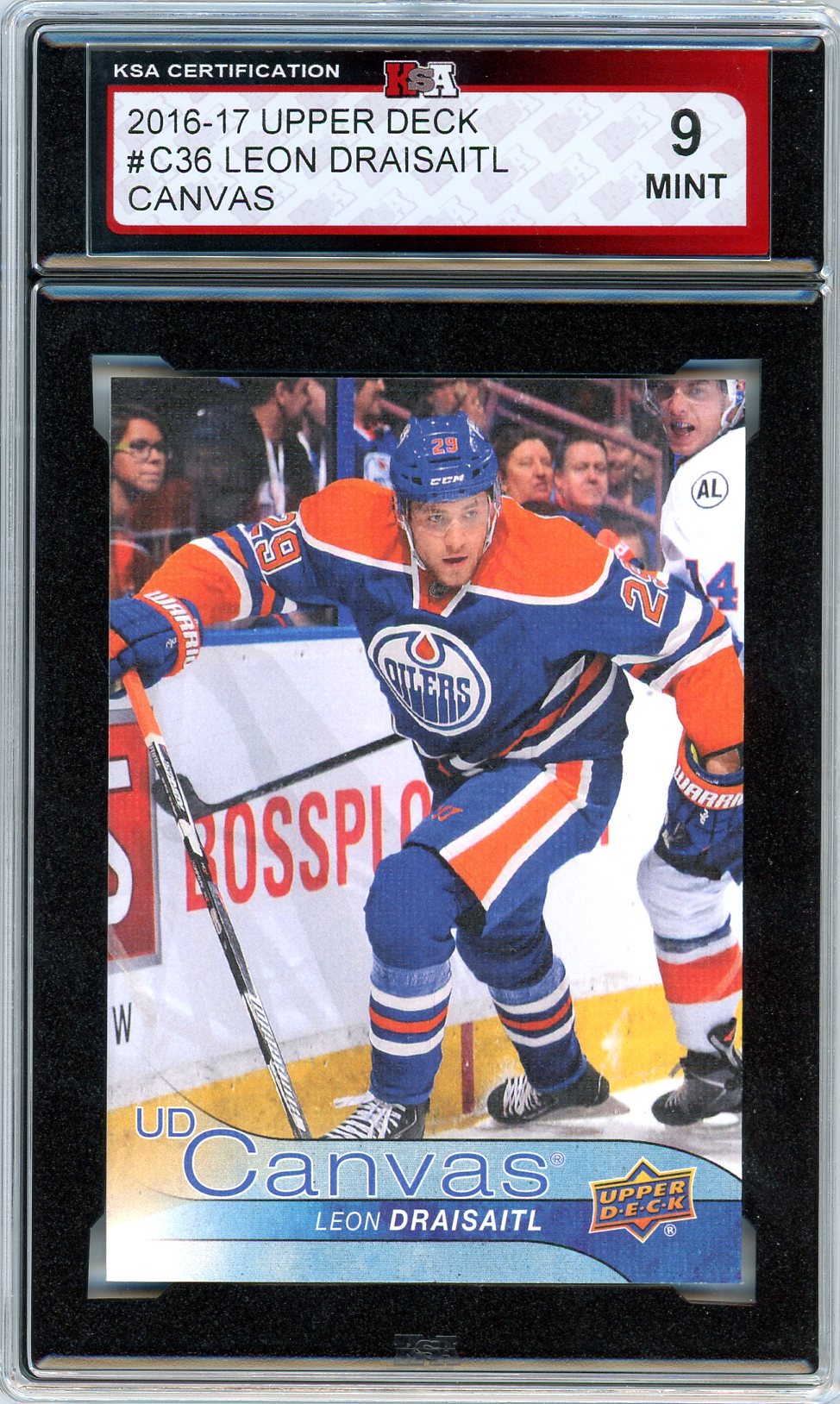 2016/17 Upper Deck Leon Draisaitl Graded Card #C36 KSA 9