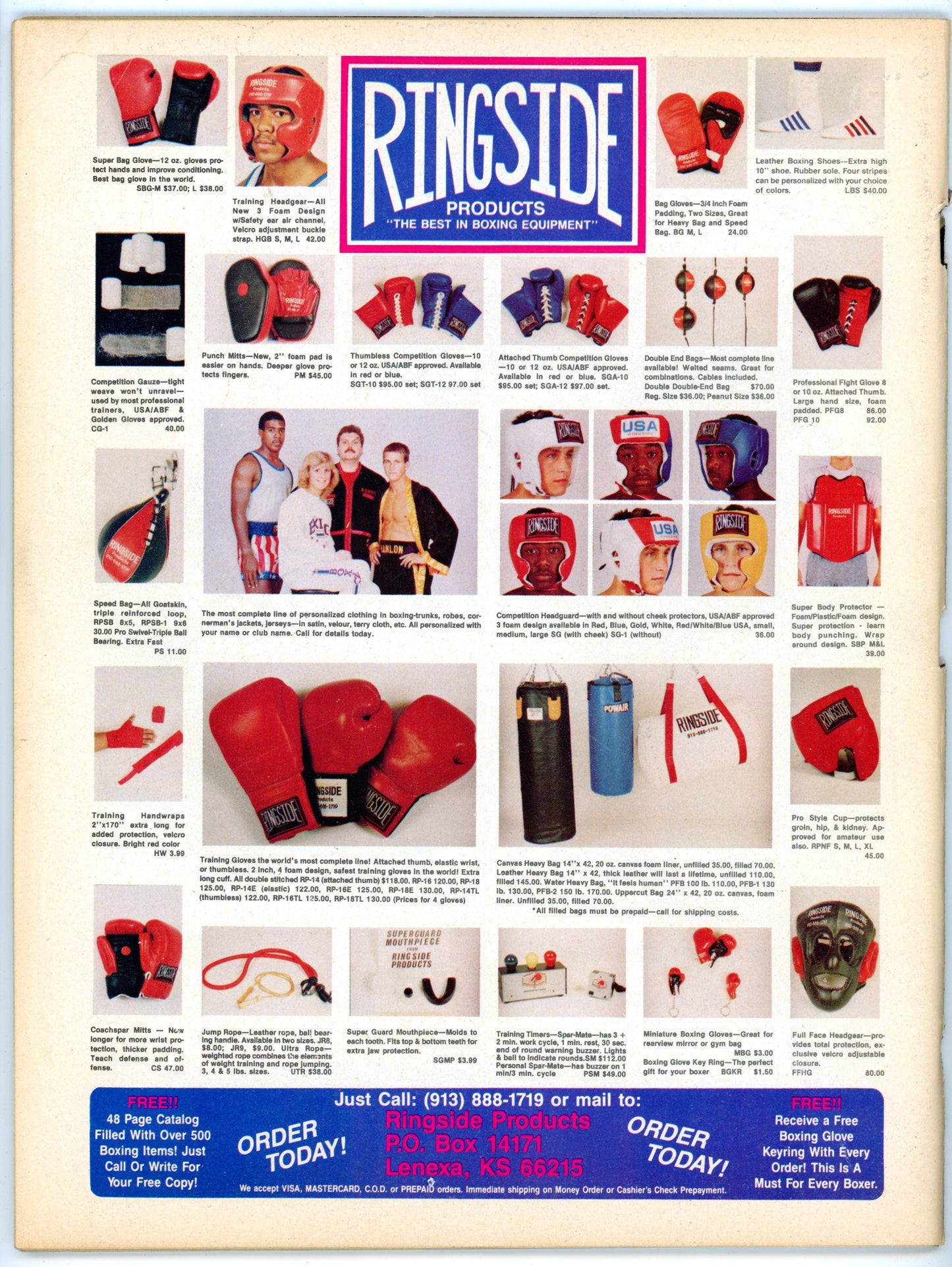 The Ring Vintage Boxing Magazine (March 1988) Thomas "Hit Man" Hearns World Champion Cover