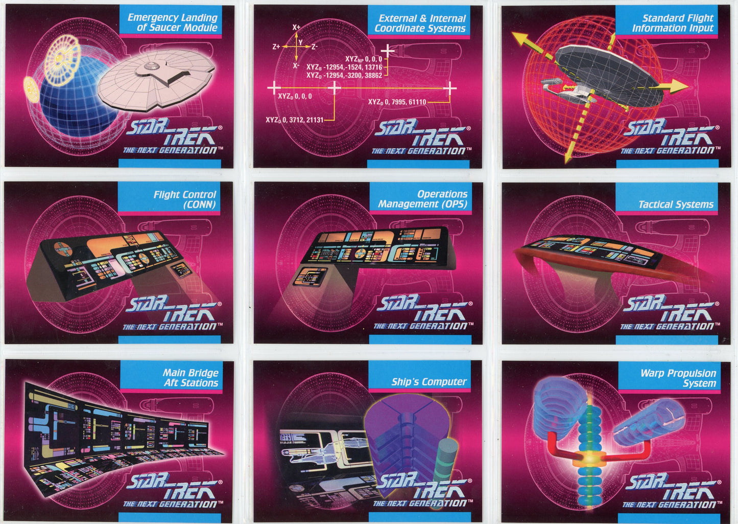 1992 Impel Star Trek: The Next Generation Trading Card Complete Set (120 Cards)