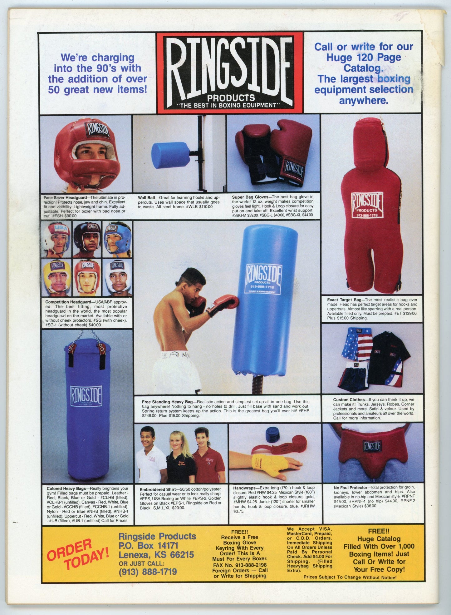 The Ring Vintage Boxing Magazine (April 1991) Julio Cesar Chavez Fighter of the Year