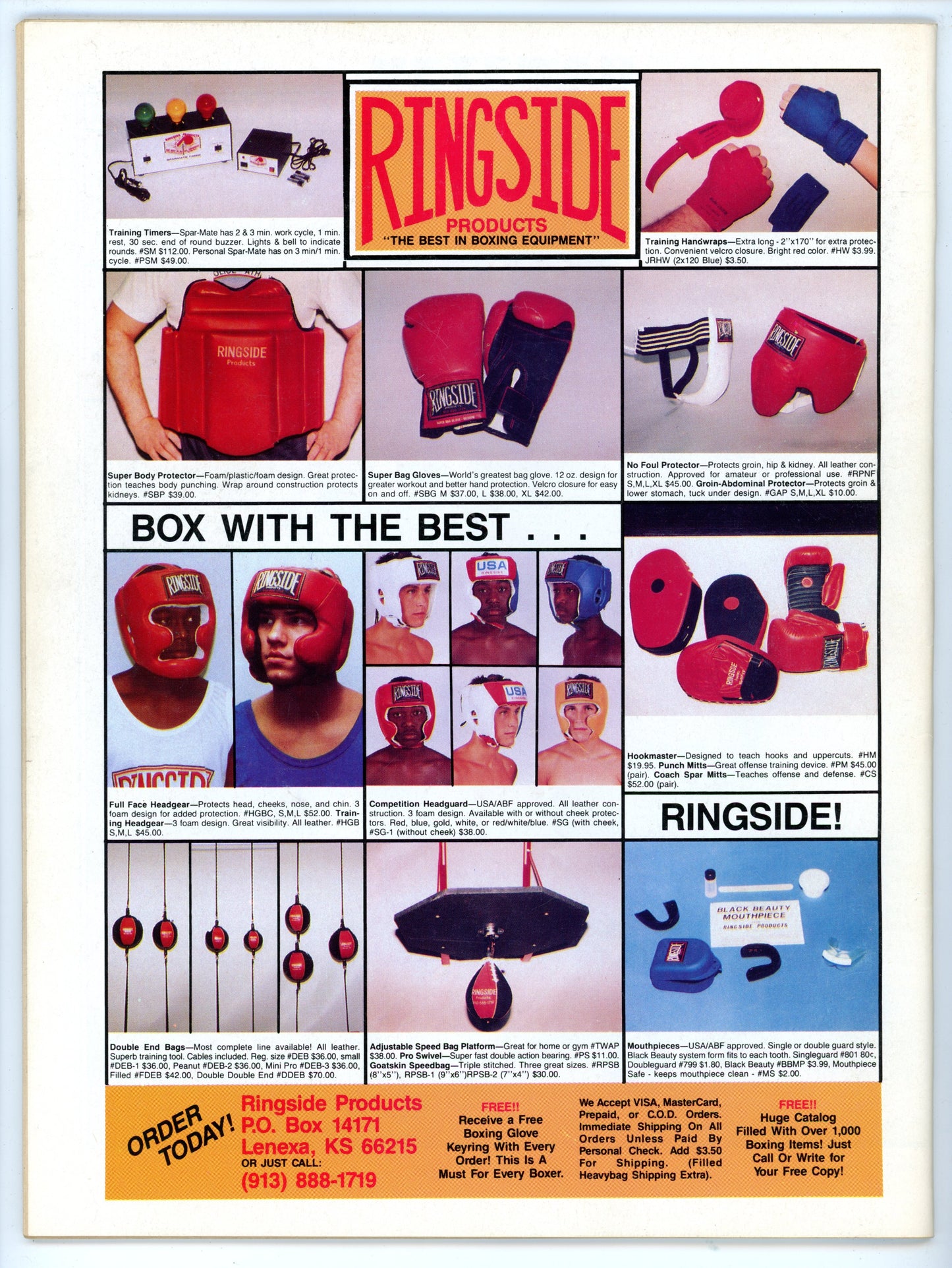 The Ring Vintage Boxing Magazine (March 1989) Sugar Ray Leonard vs. Thomas Hearns
