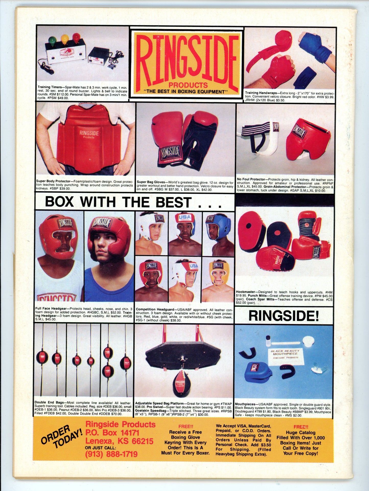 The Ring Vintage Boxing Magazine (January 1990) 68th Anniversary Issue