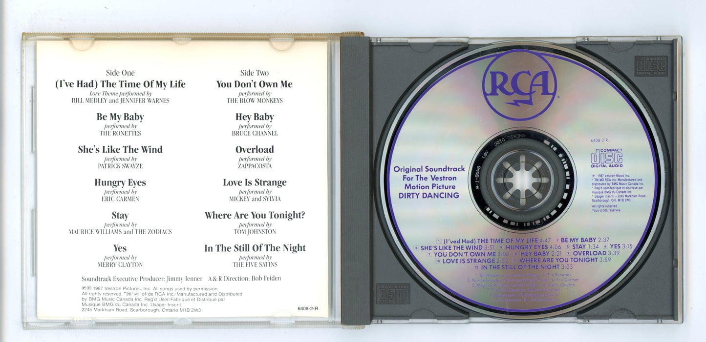 Dirty Dancing (1987) Motion Picture Soundtrack Vintage CD