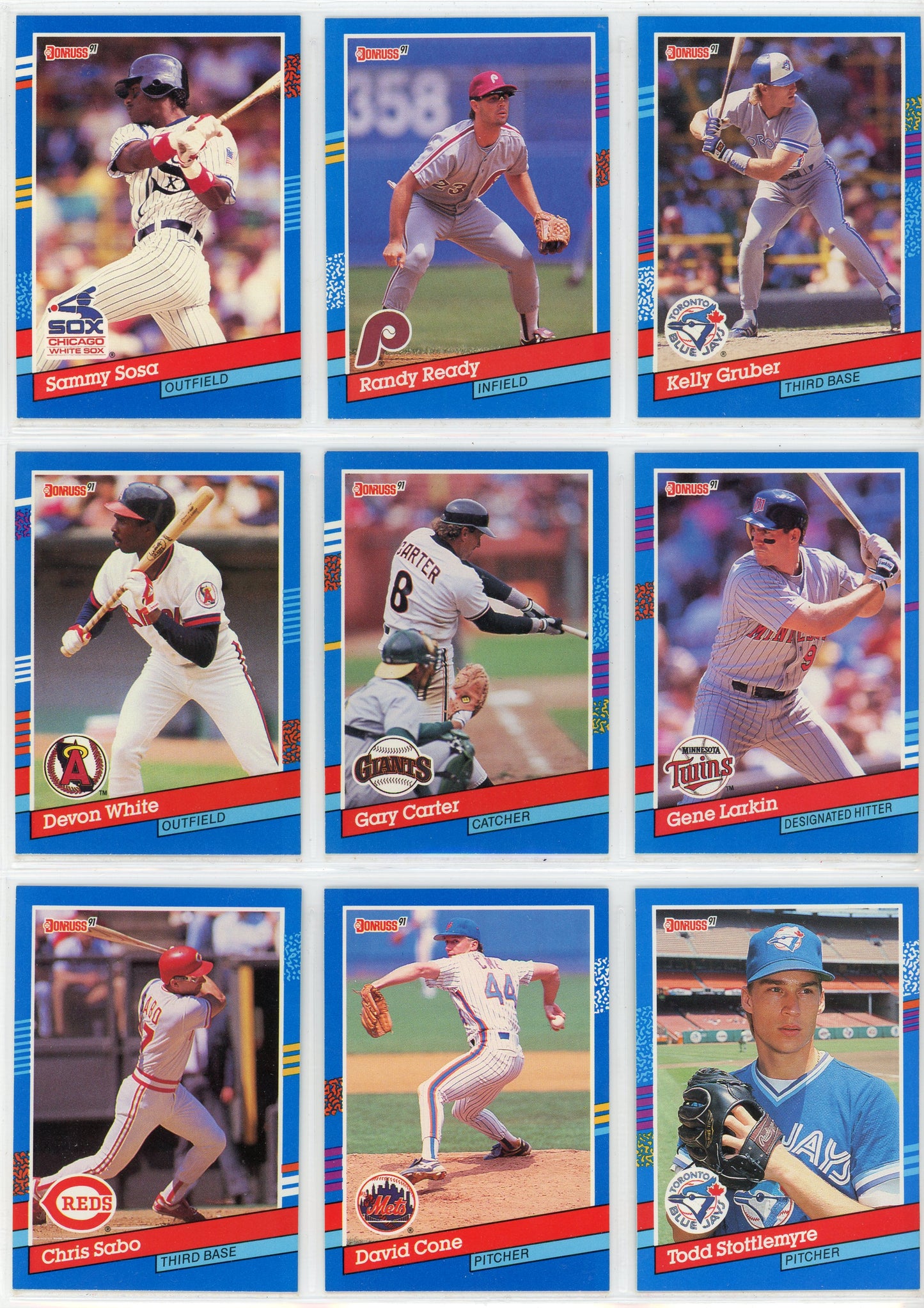 1991 Donruss MLB Baseball Series 1 Set (386 Cards)
