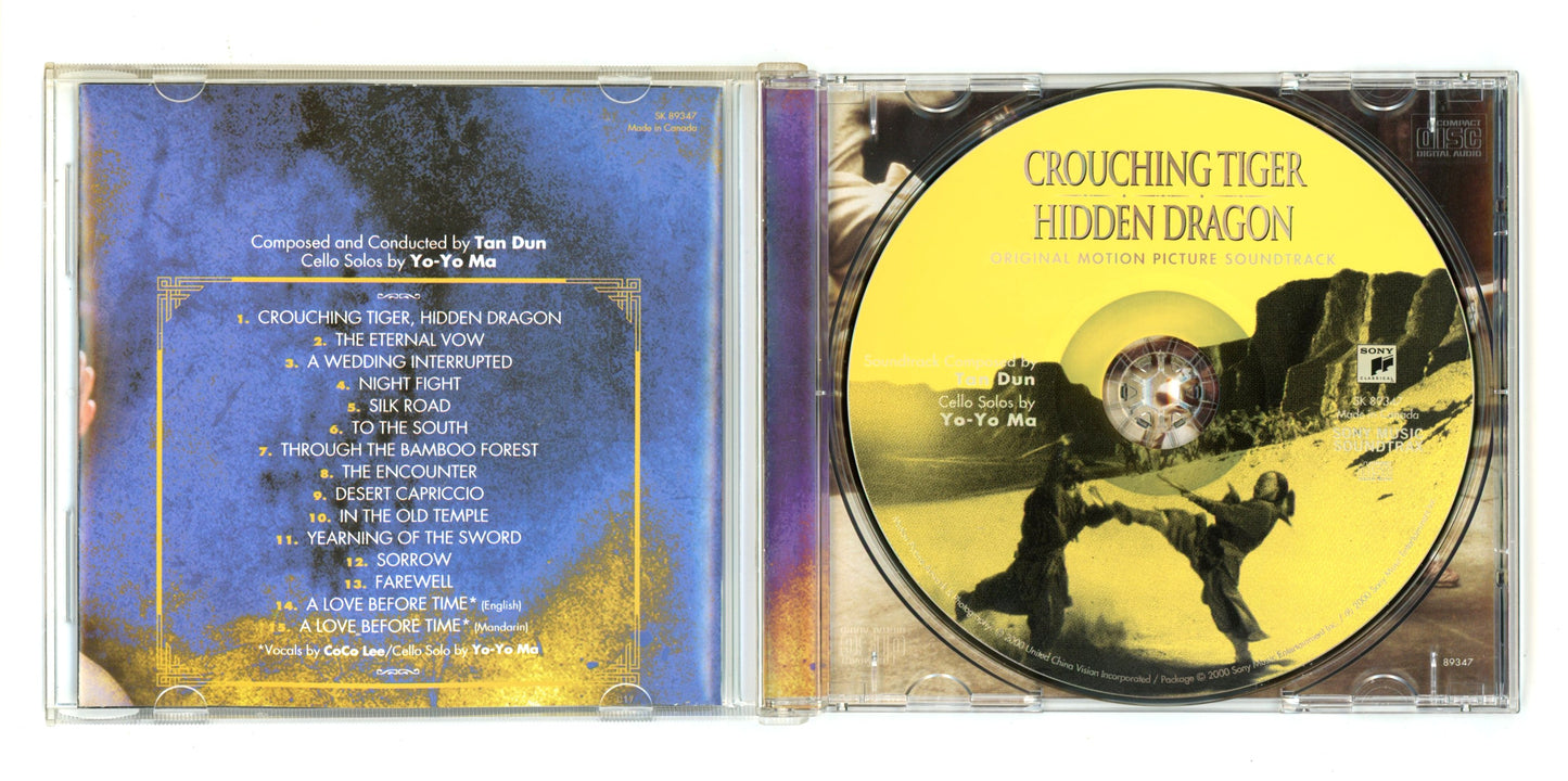 Crouching Tiger, Hidden Dragon (2000) Motion Picture Soundtrack Vintage CD