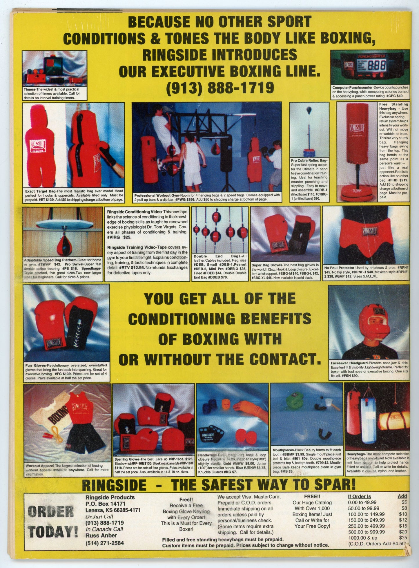 The Ring Vintage Boxing Magazine (March 1993) Riddick Bowe Cover