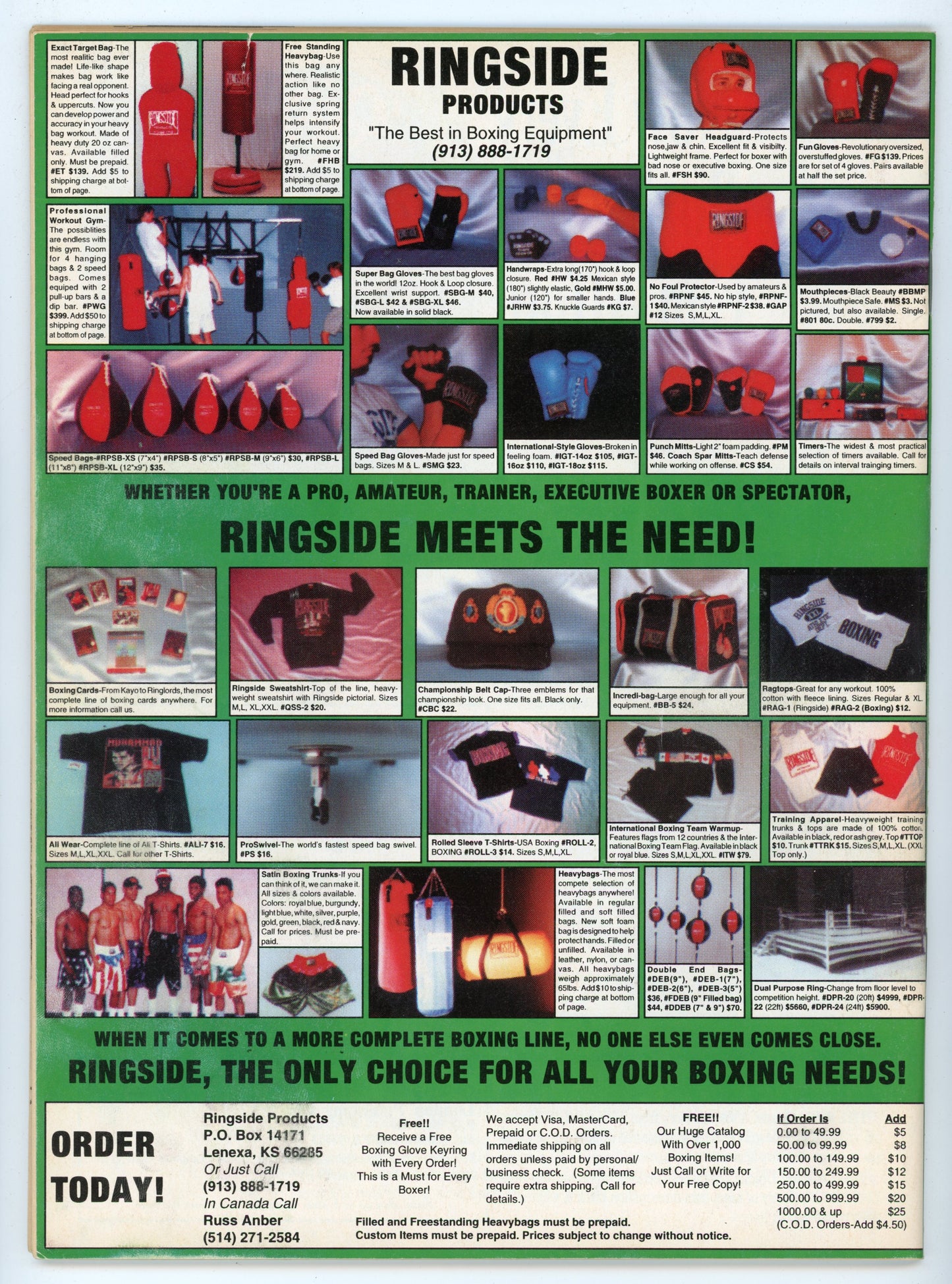 The Ring Vintage Boxing Magazine (April 1993) Riddick Bowe Fighter of the Year