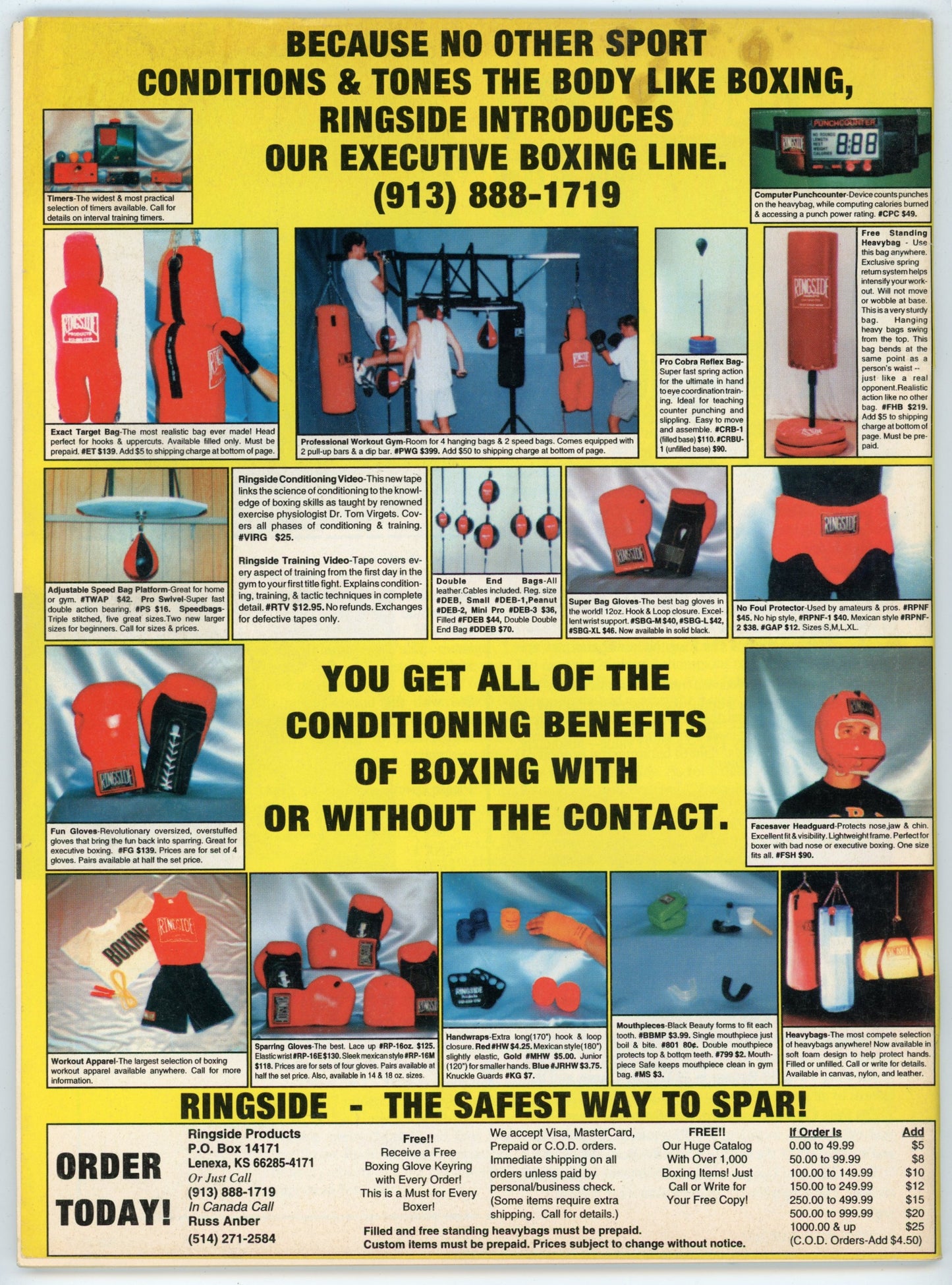 The Ring Vintage Boxing Magazine (August 1993) Julio Cesar Chavez Exclusive