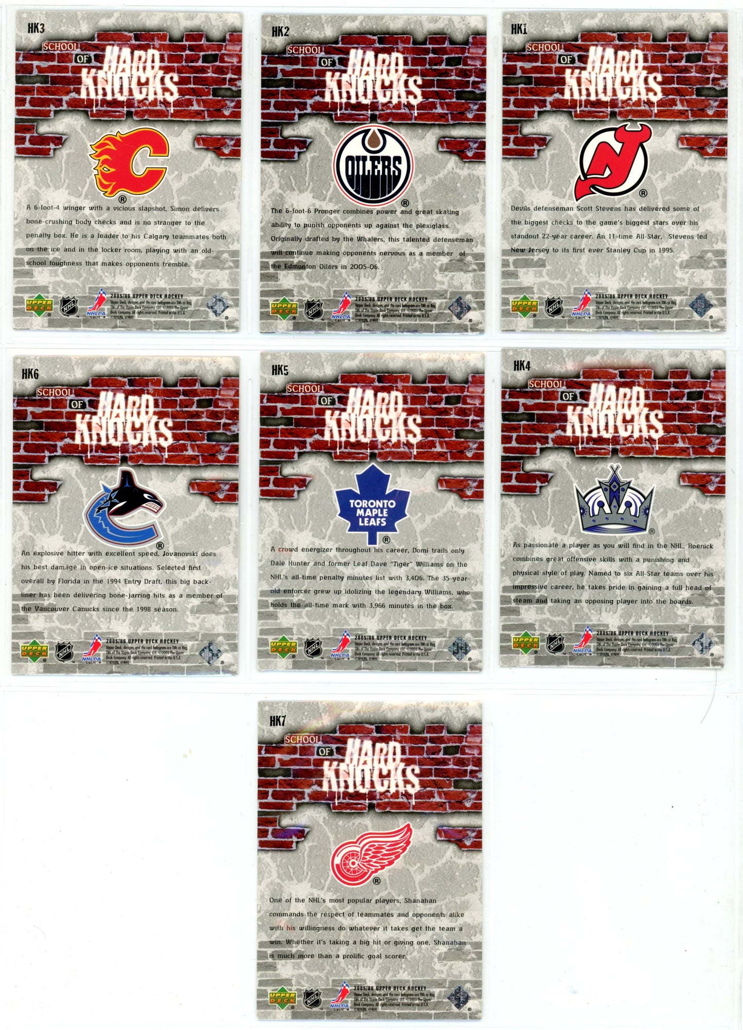 2005/06 Upper Deck Series One & Two Master Set (601 Cards) All Young Guns & Inserts Crosby, Ovechkin PSA 9