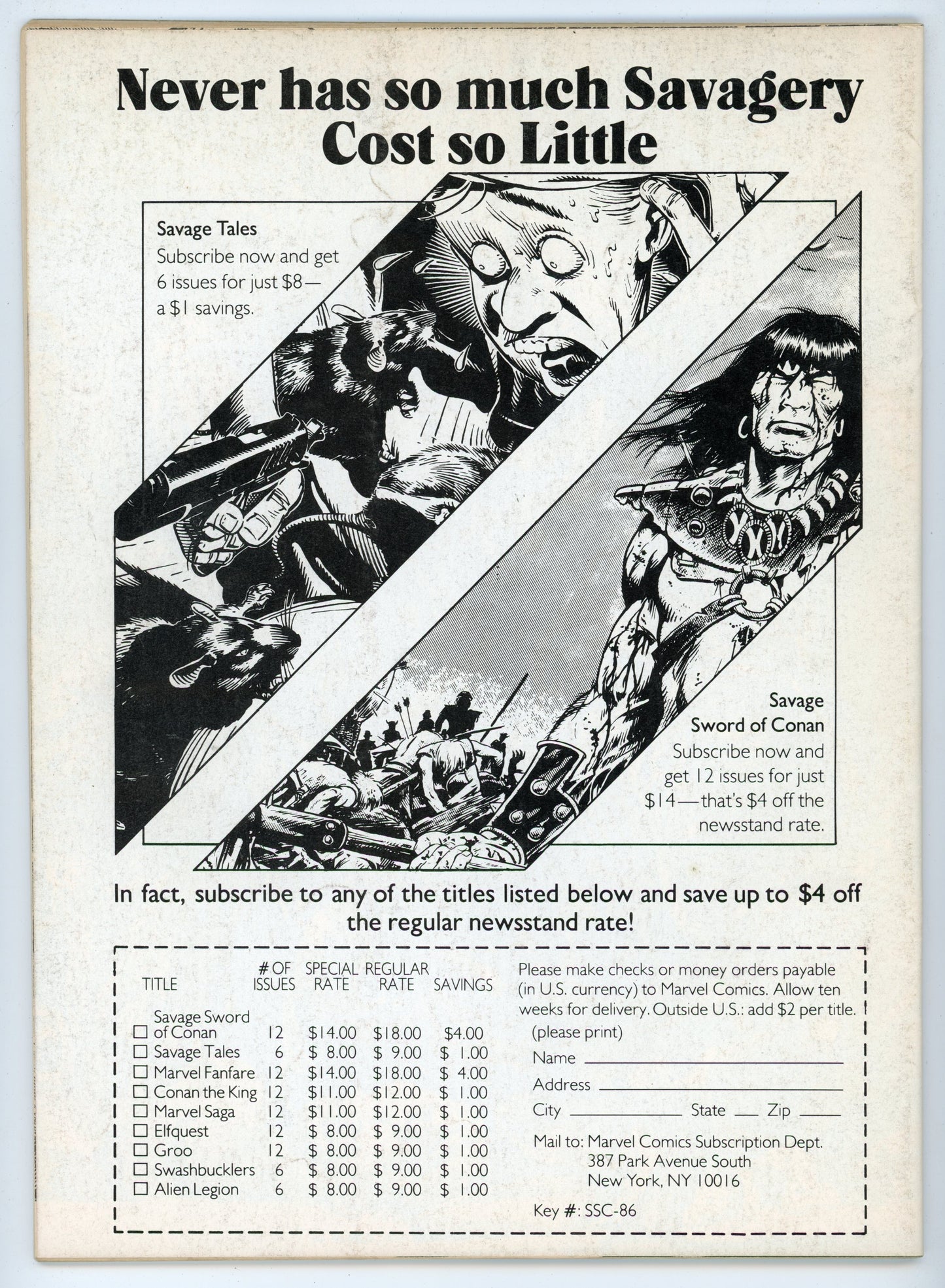 Marvel Magazine The Savage Sword of Conan the Barbarian Volume 1 No. 129 (October 1986)