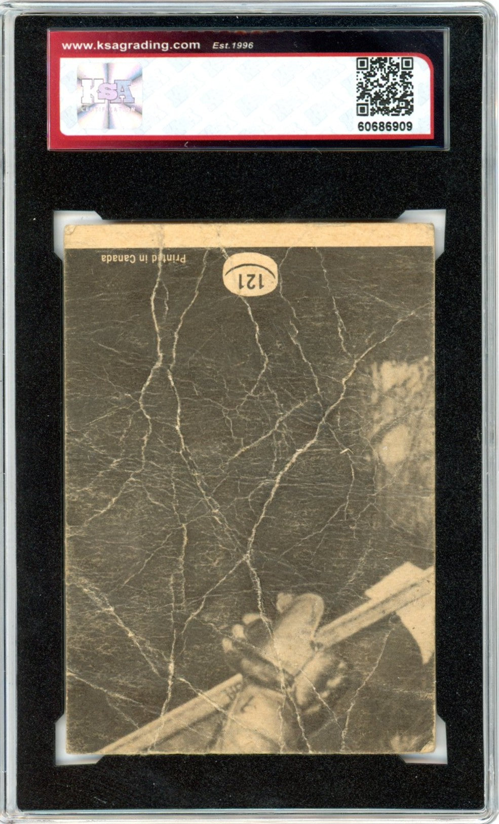 1966/67 Topps Gordie Howe All-Star #121 Graded Hockey Card KSA Authentic