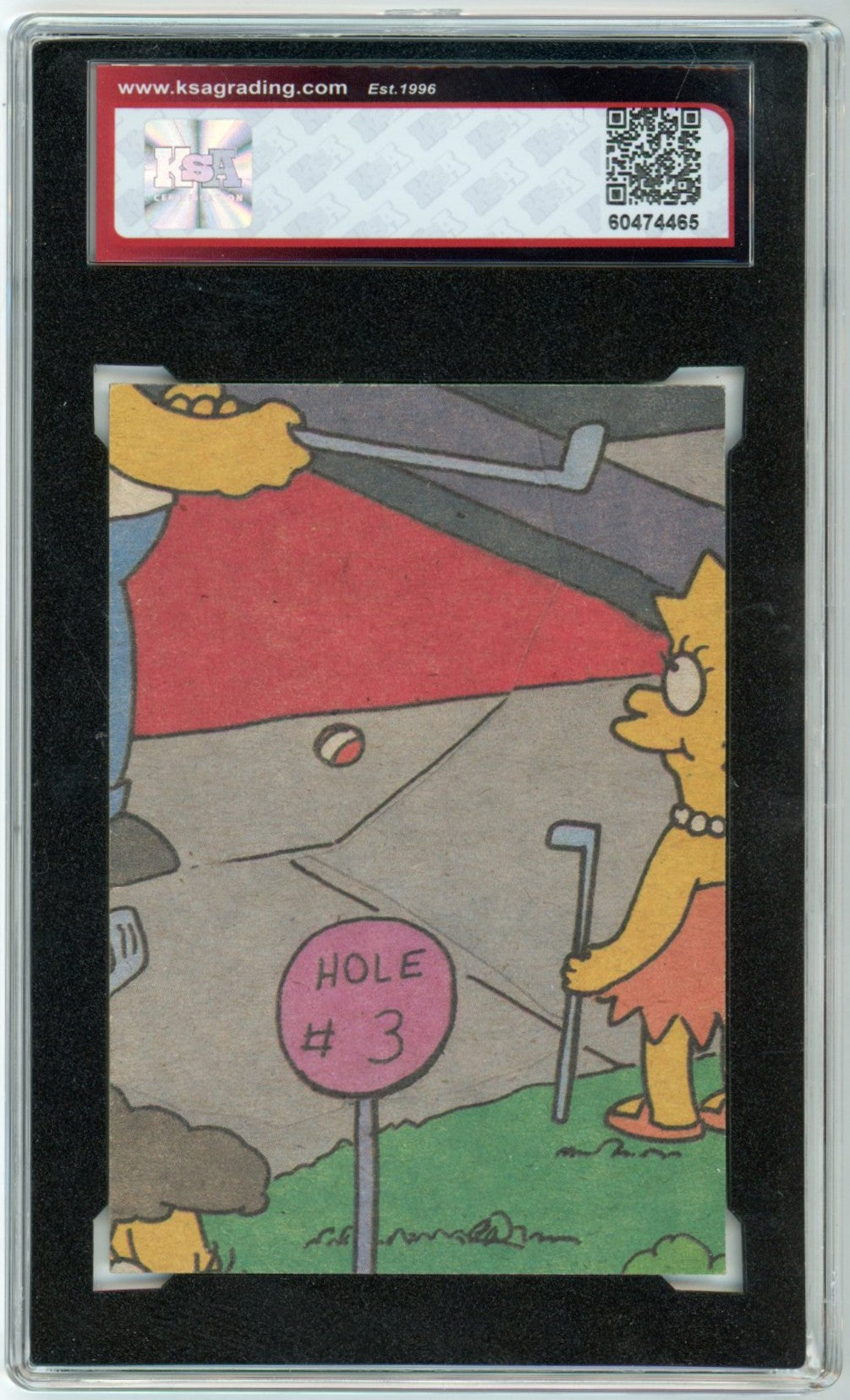 1990 Topps The Simpsons #74 "Why You Little" Graded Trading Card KSA 7
