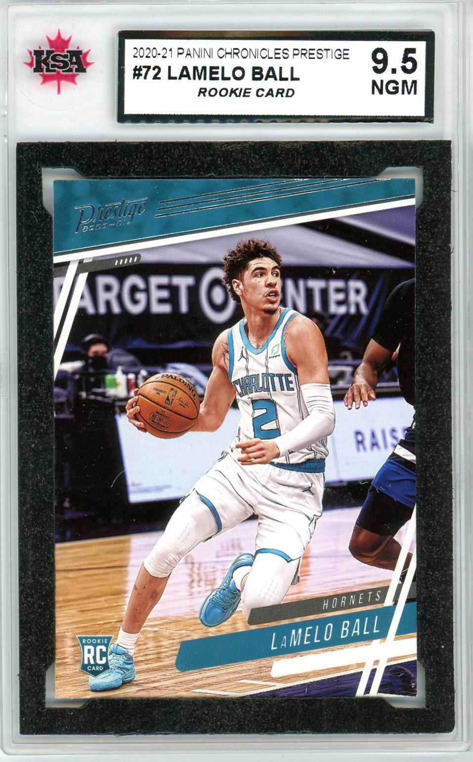 2020/21 Panini Chronicles Lamelo Ball Graded Rookie Card #72 KSA 9.5