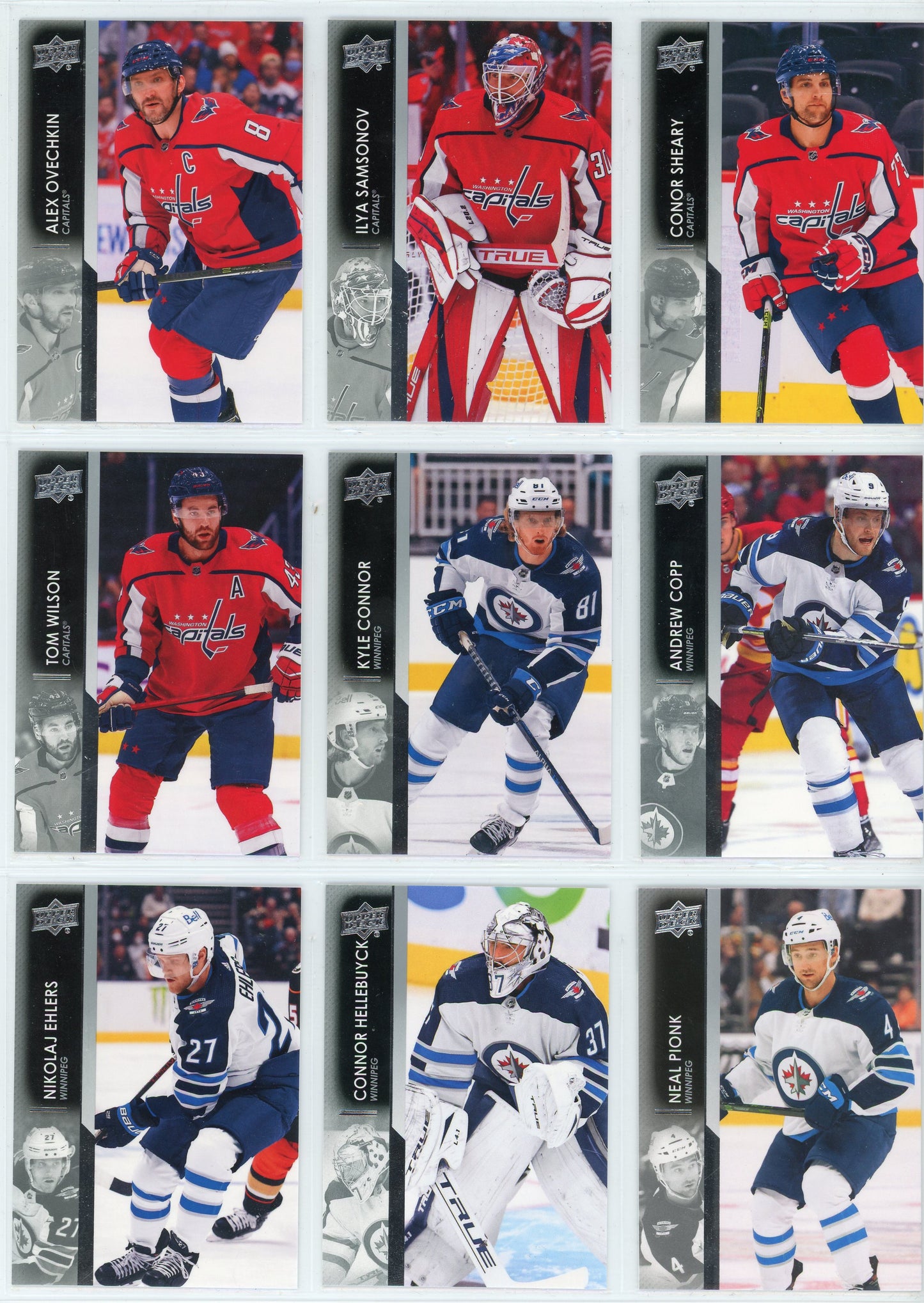 2021/22 Upper Deck Series 2 Hockey Card Base Set (200 Cards)